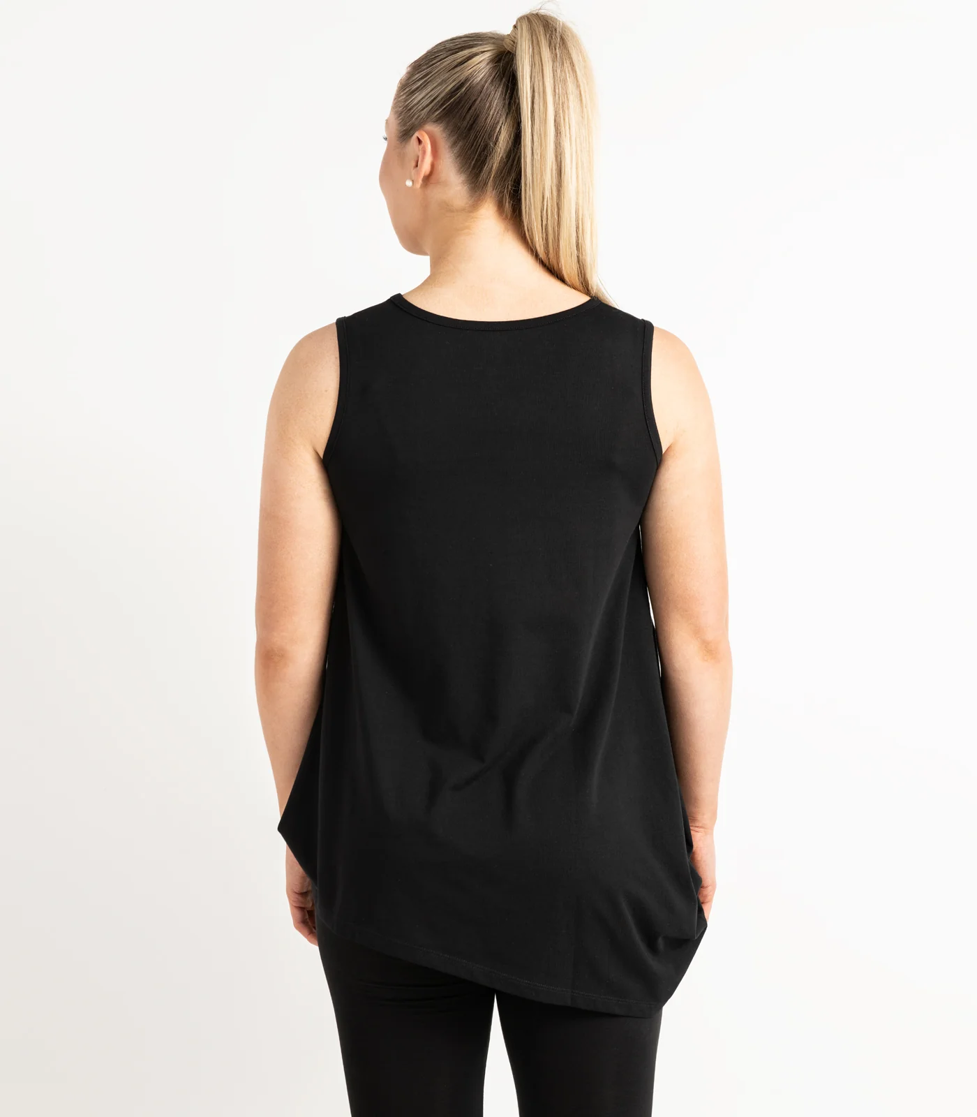 Organic Cotton Asymmetrical Tank Top - Image 4