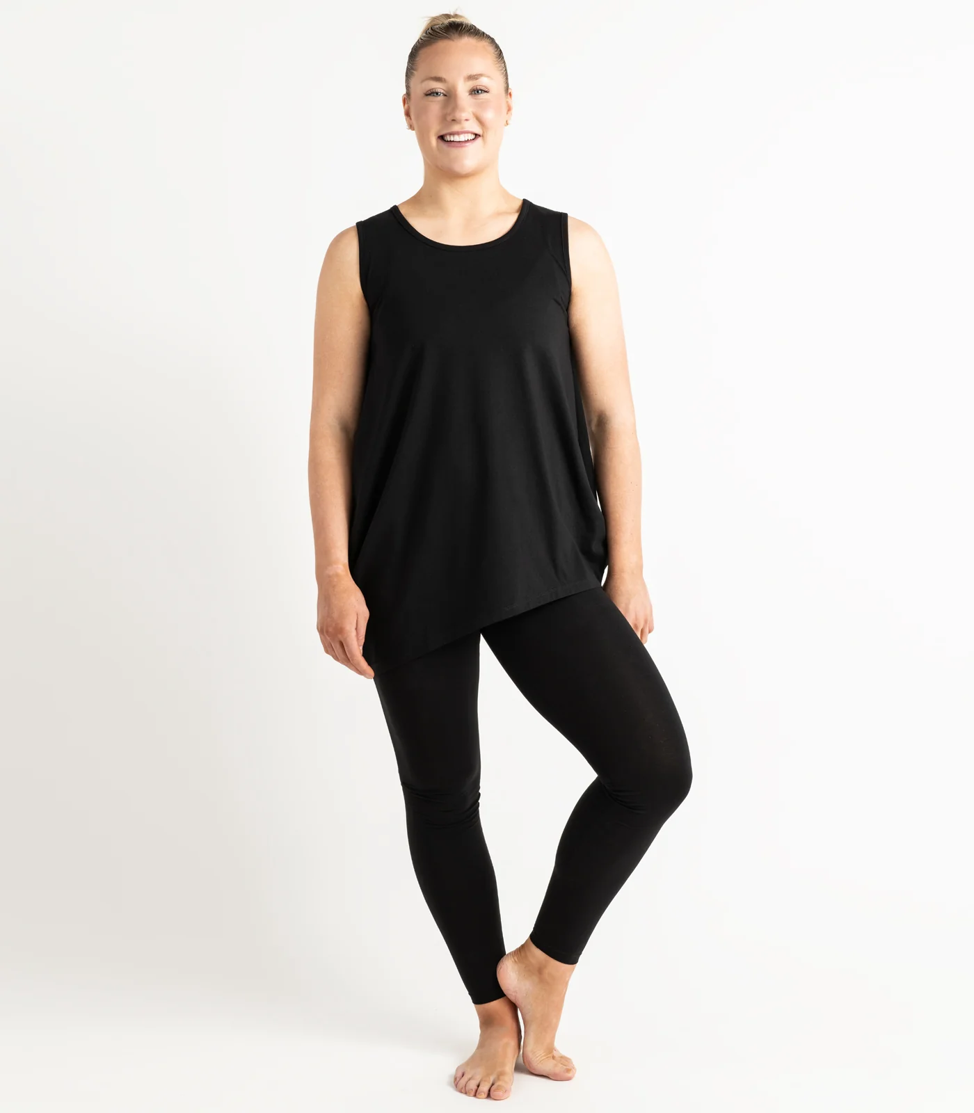Organic Cotton Asymmetrical Tank Top - Image 6