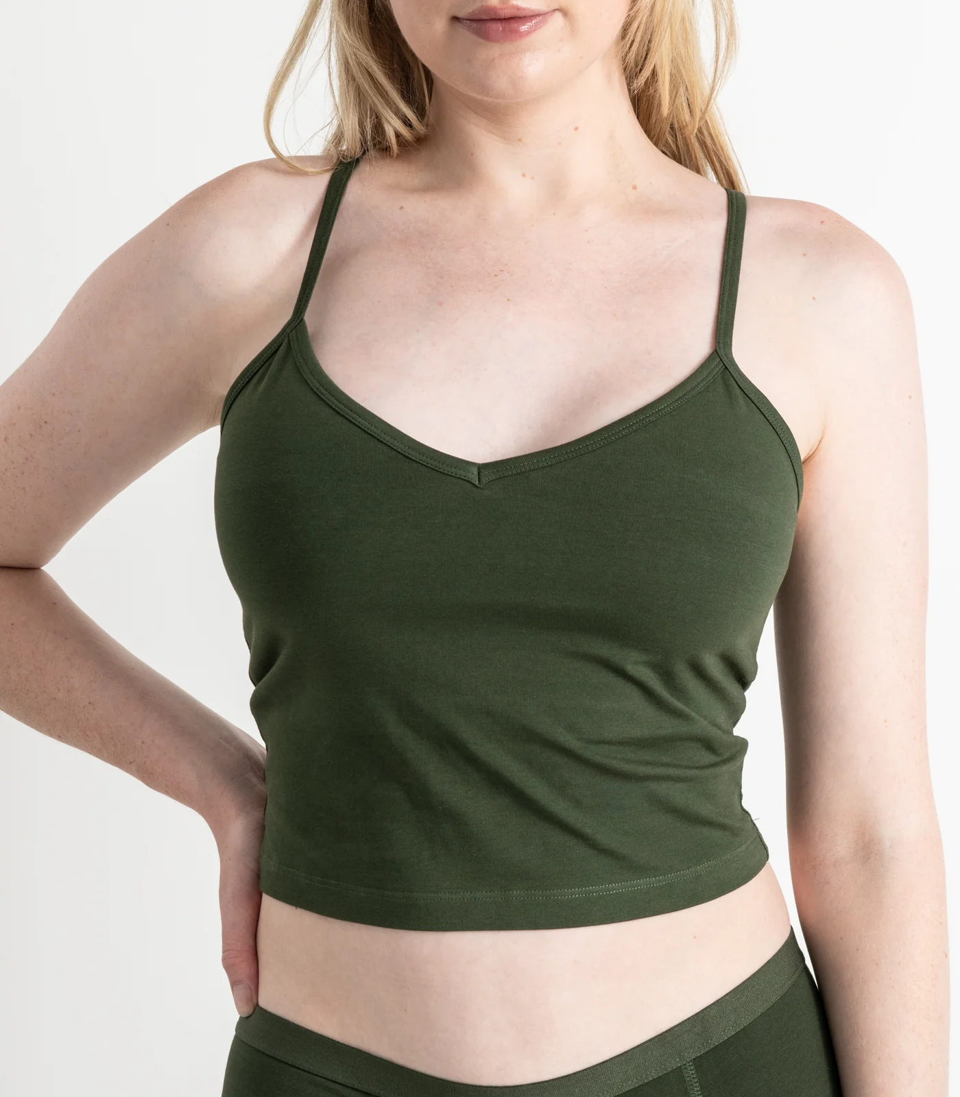 Organic Cotton Cropped Bra Top - Image 13