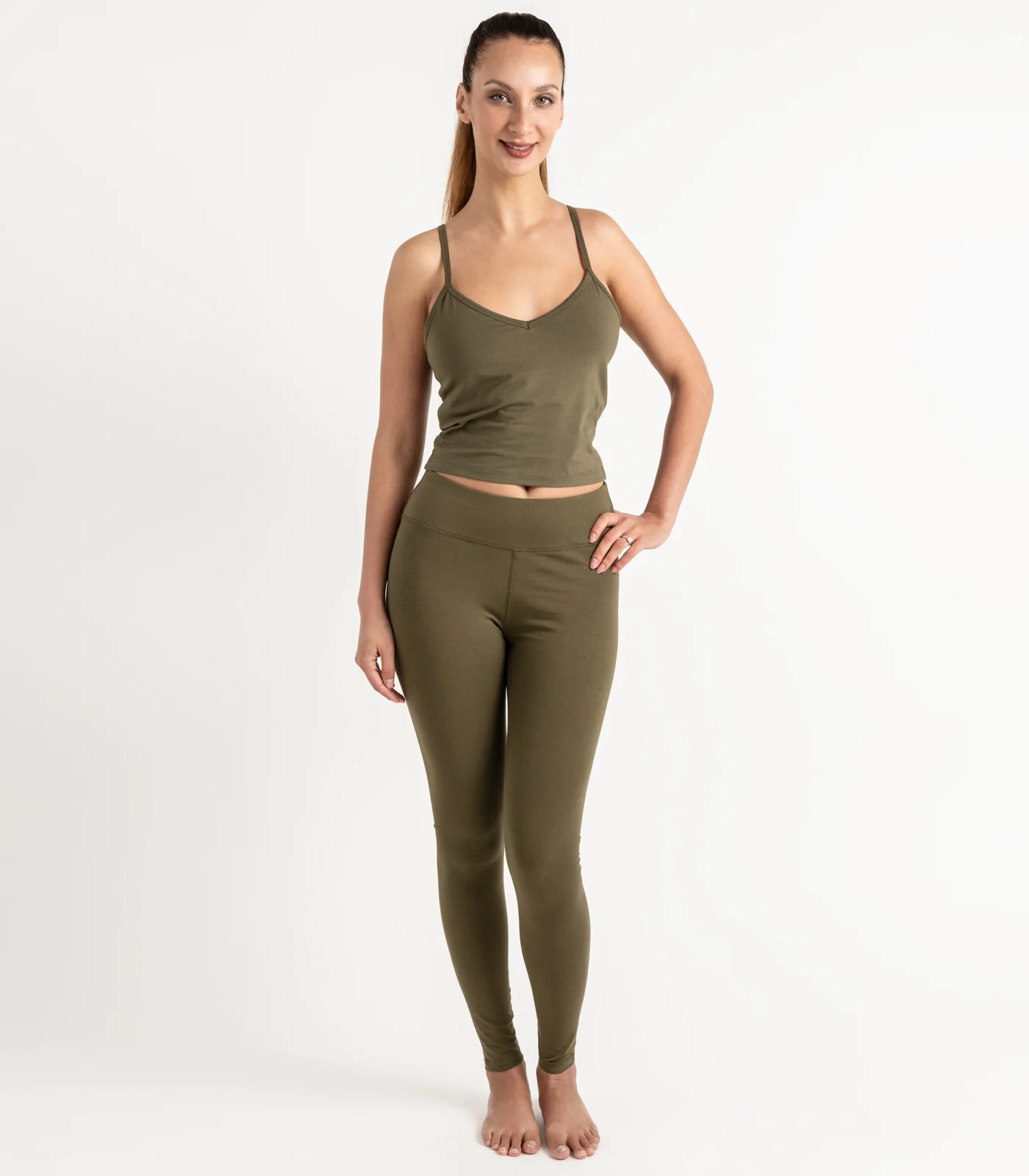 Organic Cotton Cropped Bra Top - Image 26