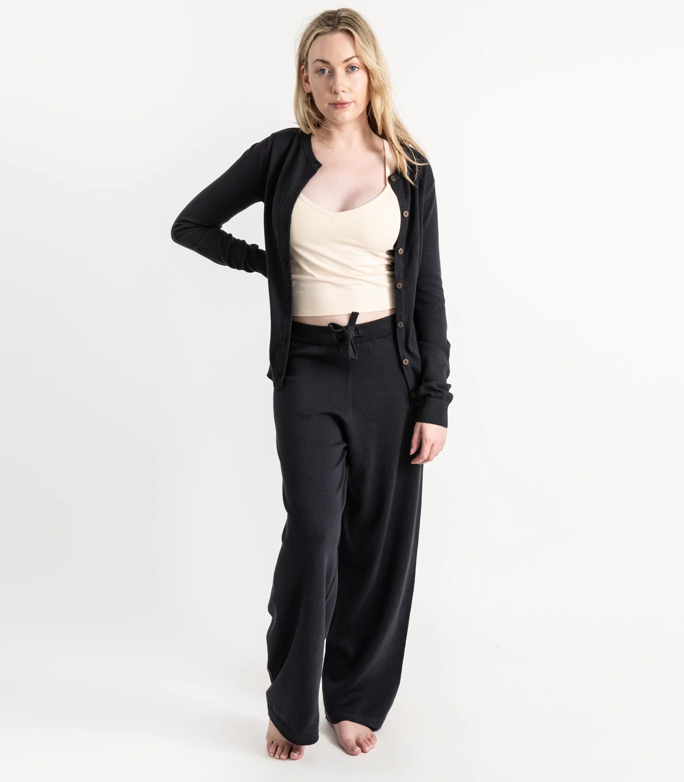 Organic Cotton Fine Knit Cardigan - Image 18