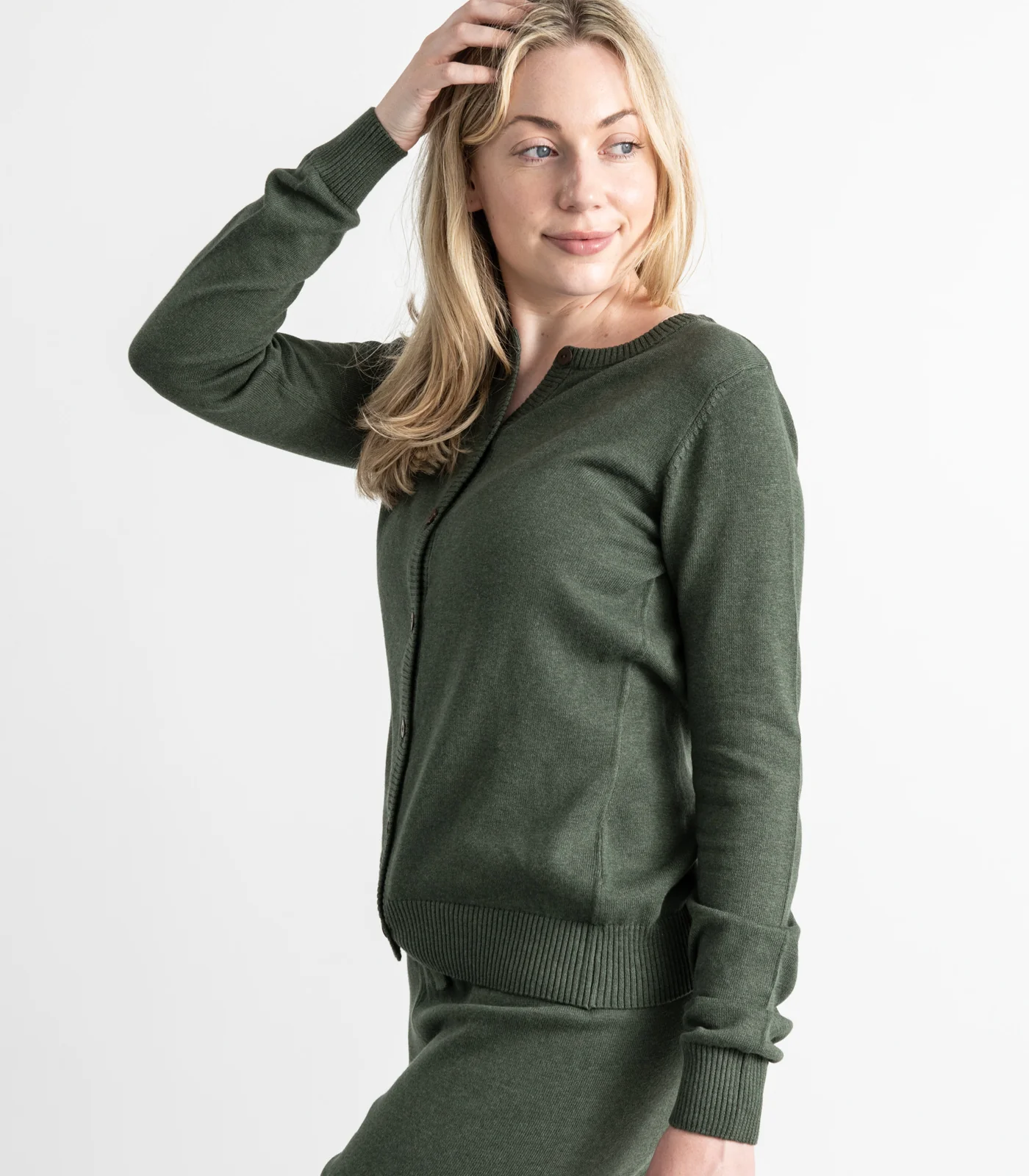 Organic Cotton Fine Knit Cardigan - Image 8