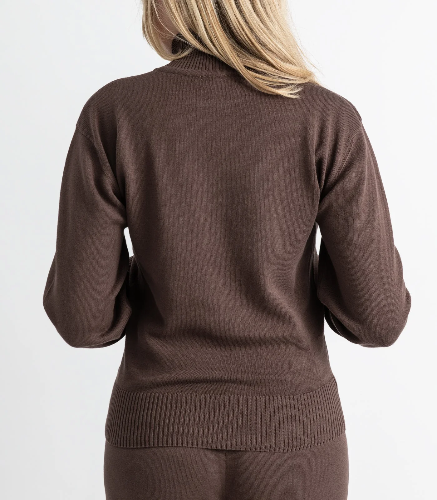 Organic Cotton Fine Knit High Neck Jumper - Image 11