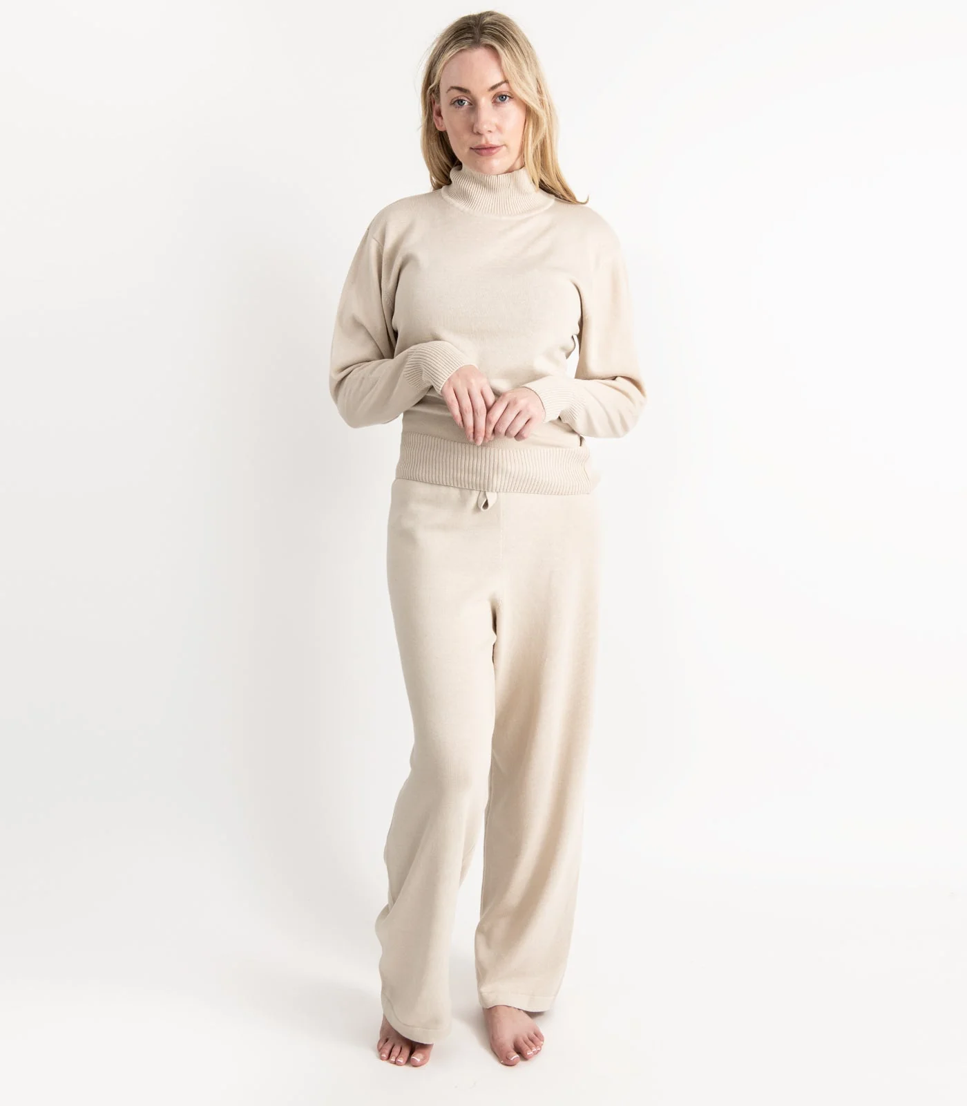Organic Cotton Fine Knit High Neck Jumper - Image 18