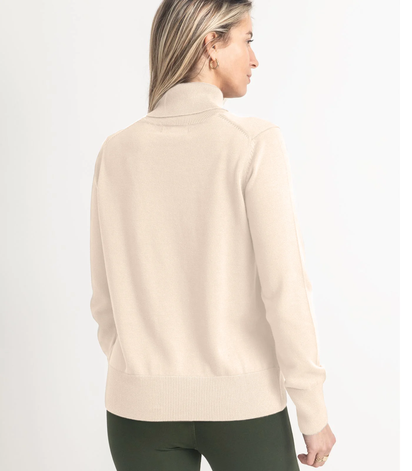 Organic Cotton Fine Knit Turtleneck Jumper - Image 10