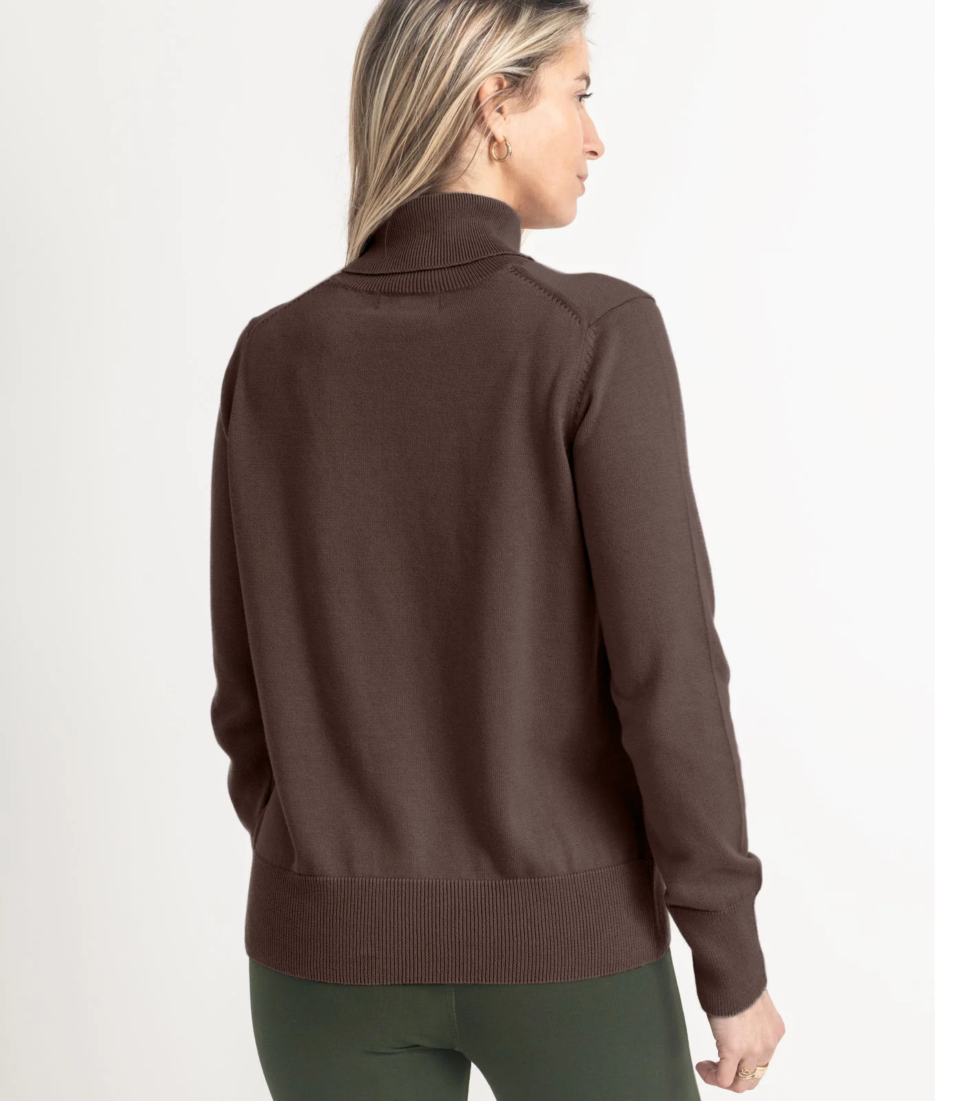 Organic Cotton Fine Knit Turtleneck Jumper - Image 3