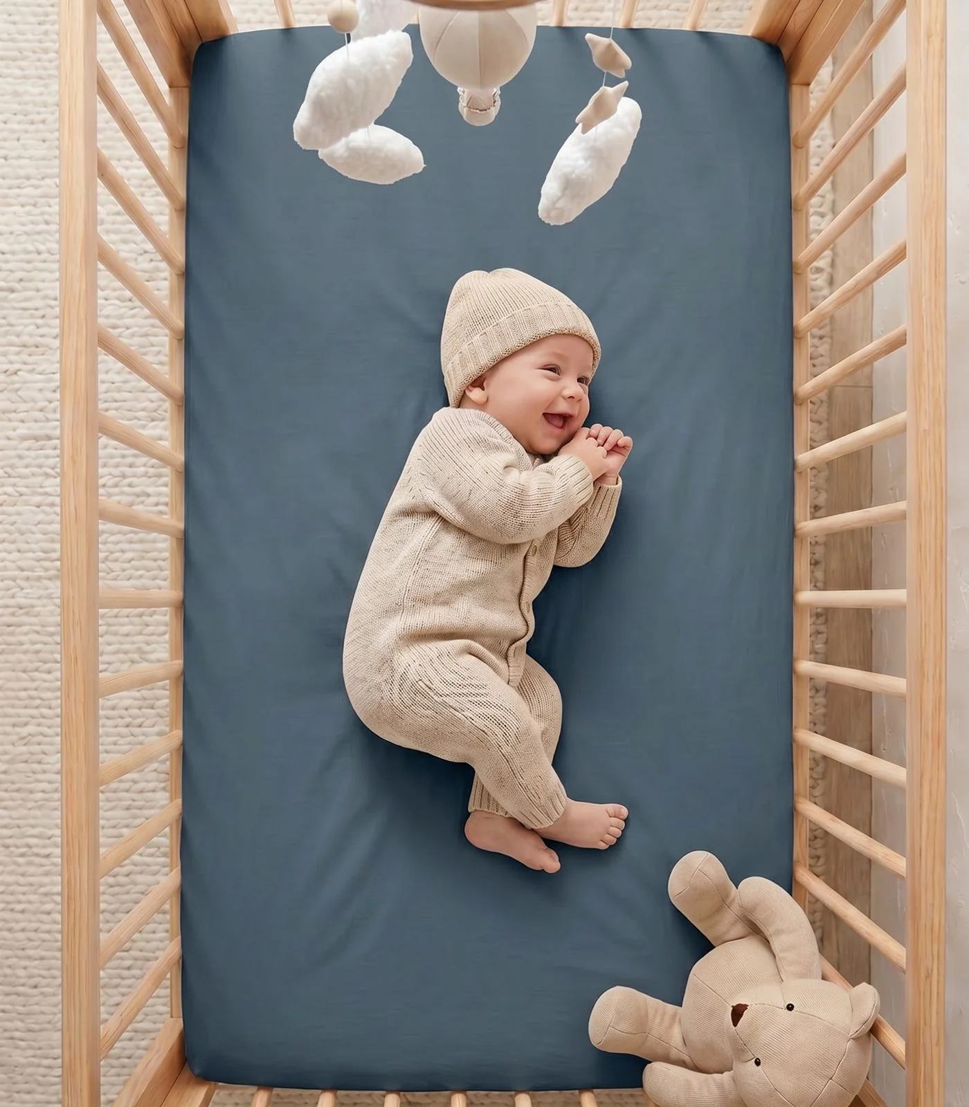 Organic Cotton Fitted - Sateen Cot Sheet - Image 9