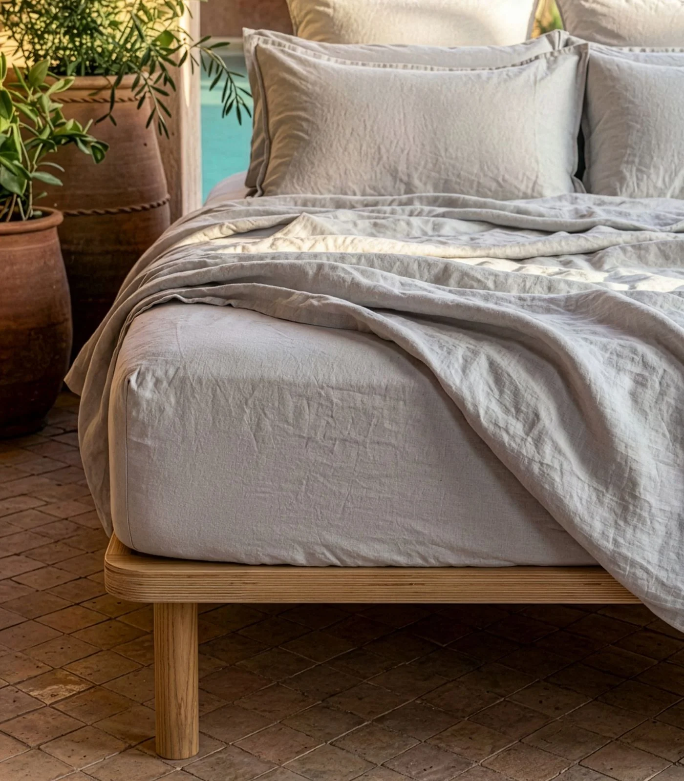 Fitted - Organic Linen Sheet - Image 5