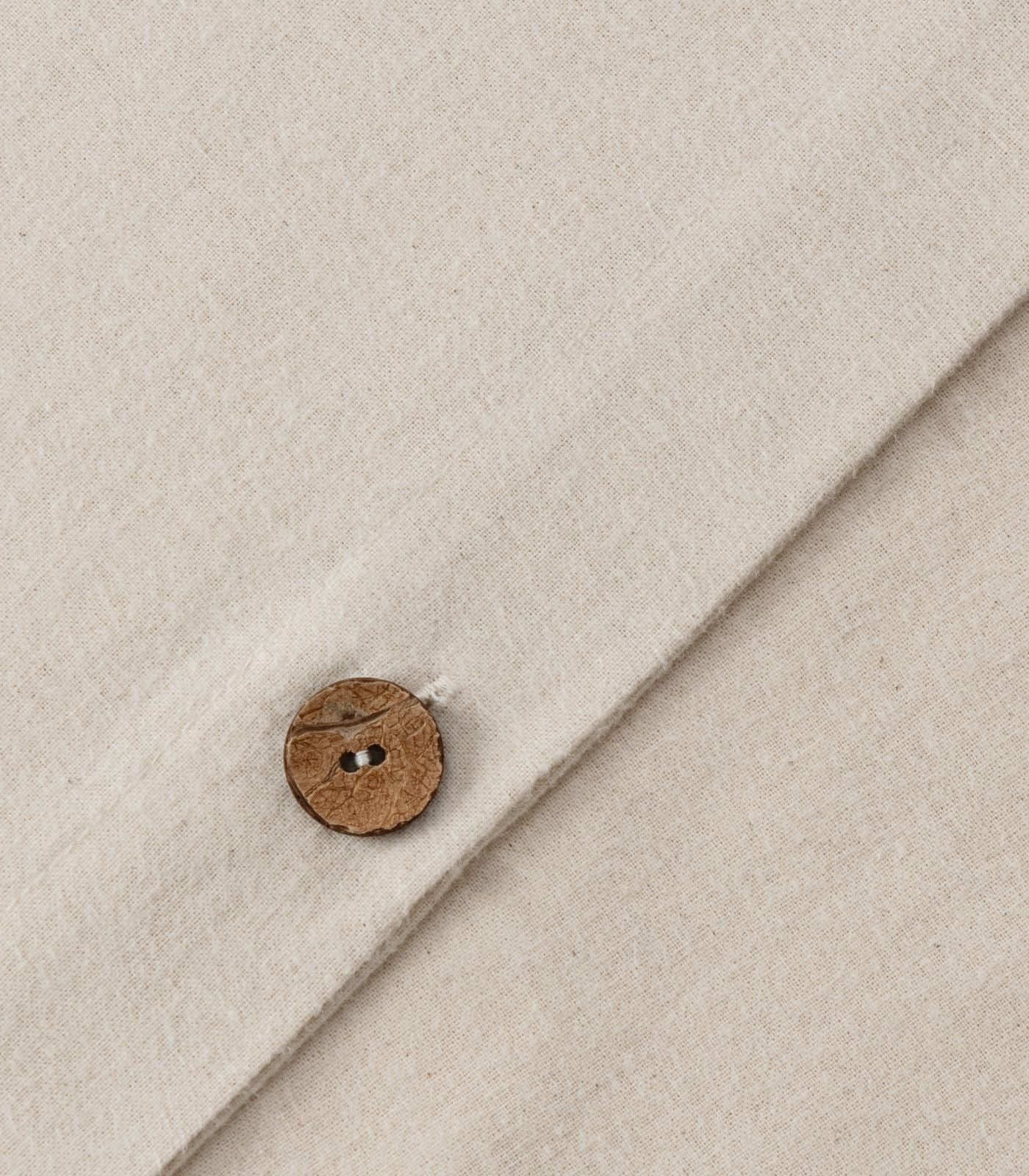 Organic Cotton Flannelette Plain Quilt Cover Set - Whipstitch - Image 6