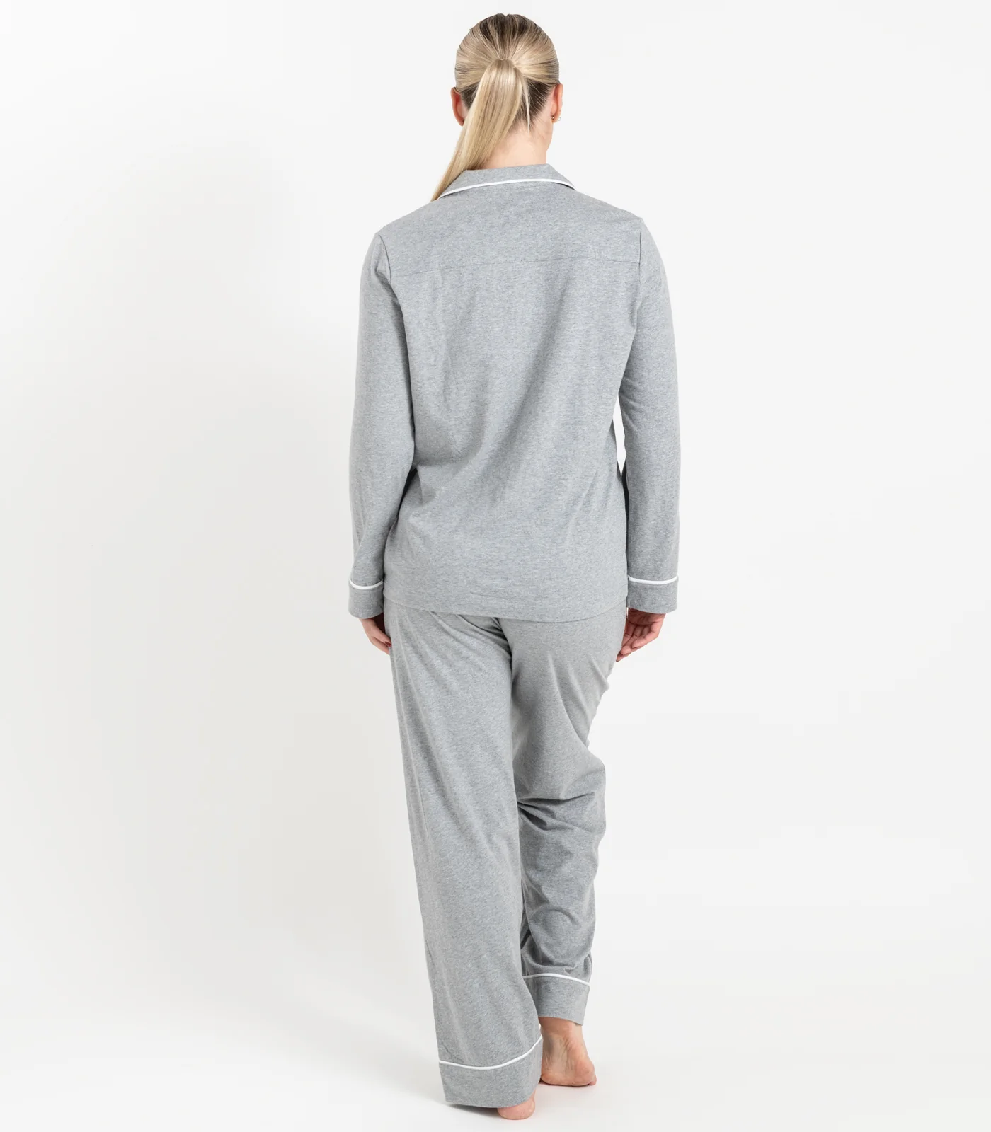 Organic Cotton Jersey Long PJ Set - Image 4