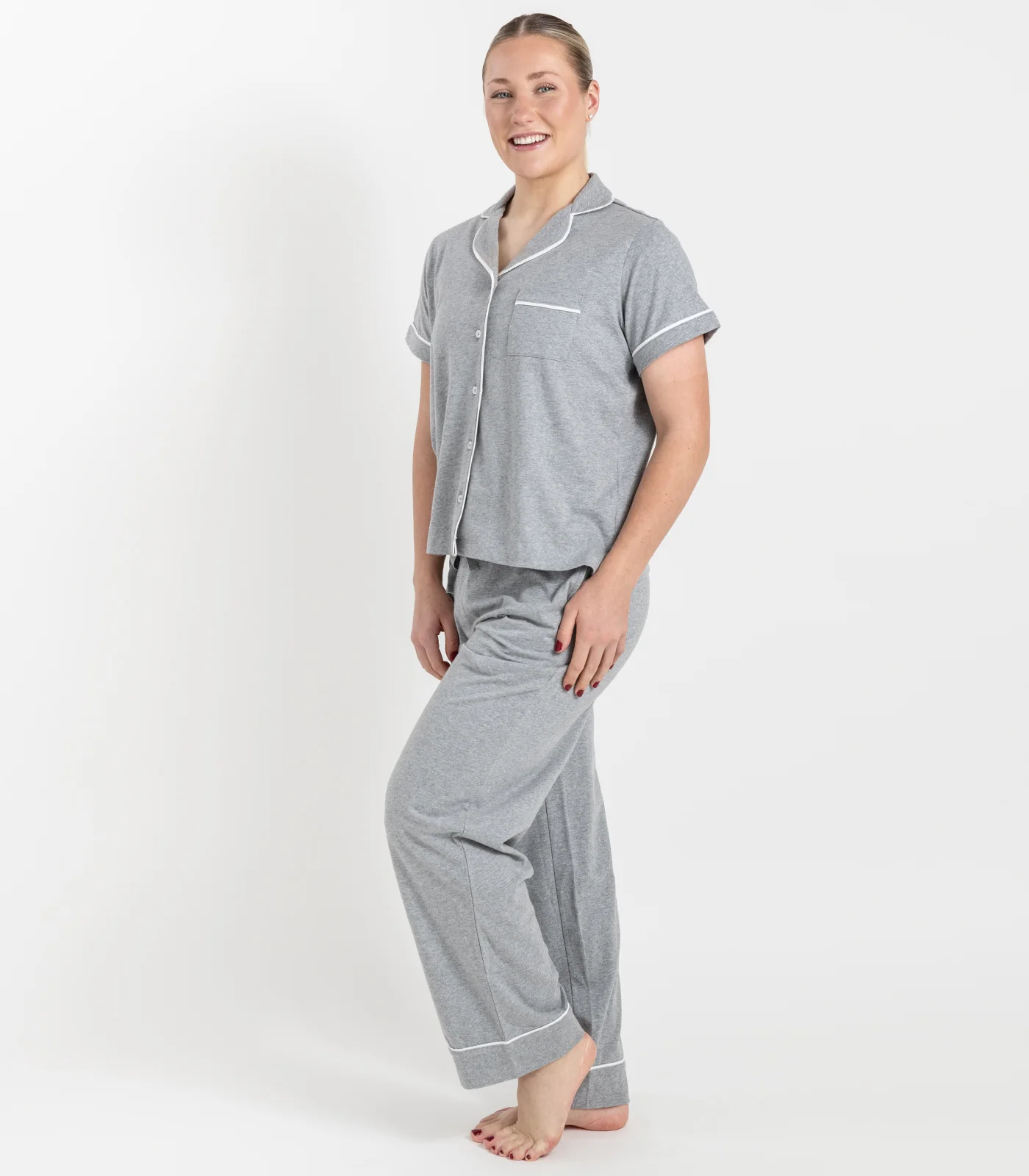 Organic Cotton Jersey Short Sleeve PJ Set - Image 3