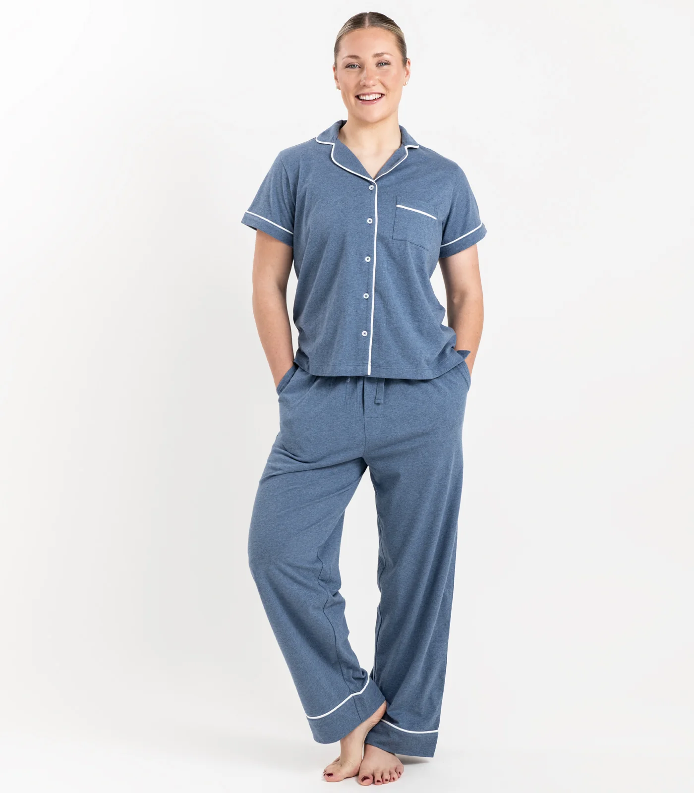 Organic Cotton Jersey Short Sleeve PJ Set - Image 7