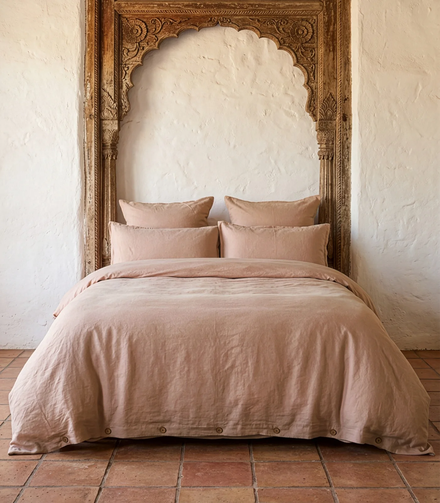 Organic Linen Plain Quilt Cover Set - Image 27