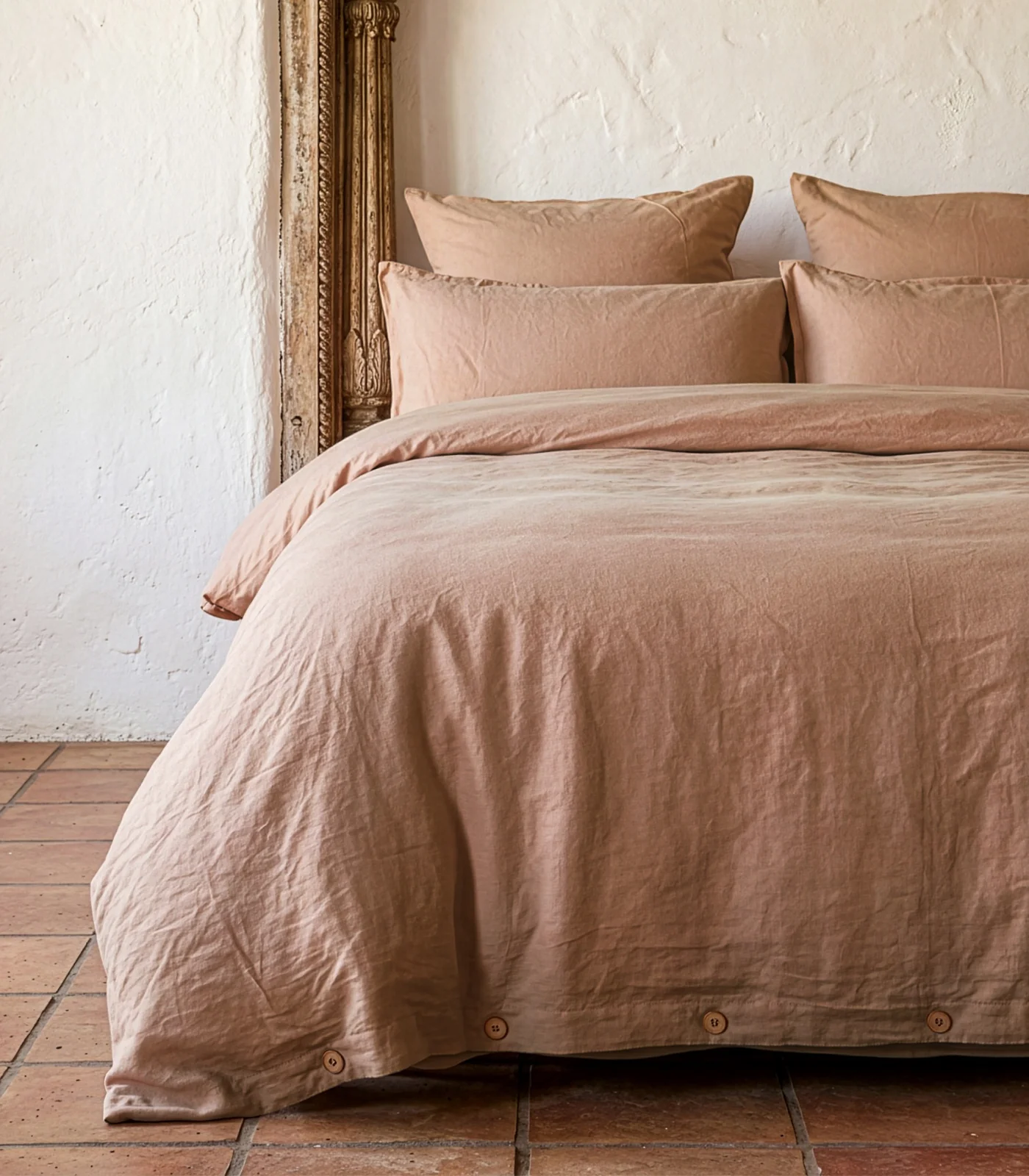 Organic Linen Plain Quilt Cover Set - Image 28