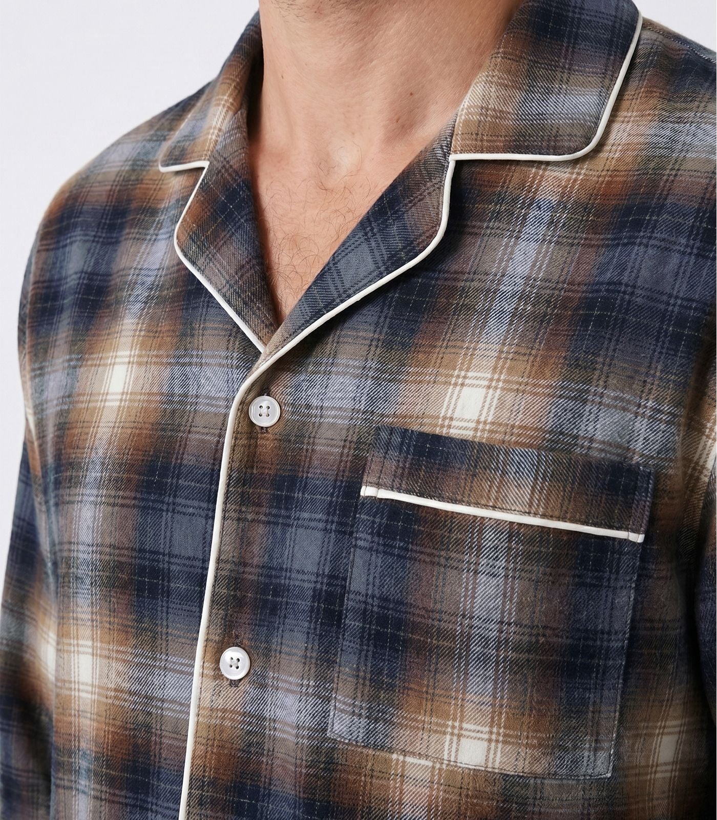 Men's Organic Cotton Flannelette Long PJ Set - Image 11