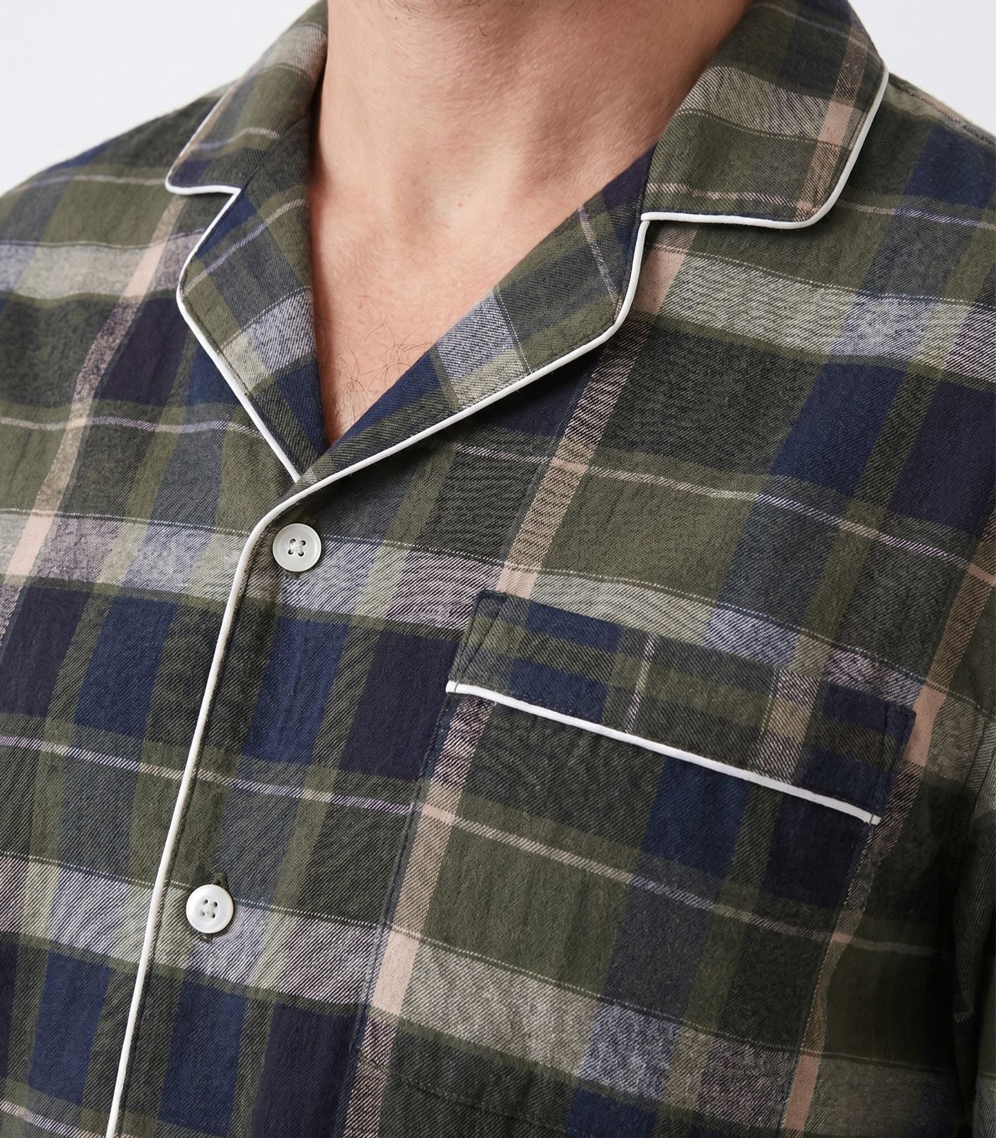 Men's Organic Cotton Flannelette Long PJ Set - Image 4