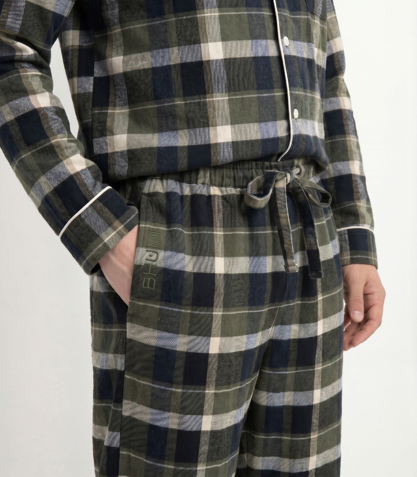 Men's Organic Cotton Flannelette Long PJ Set - Image 5