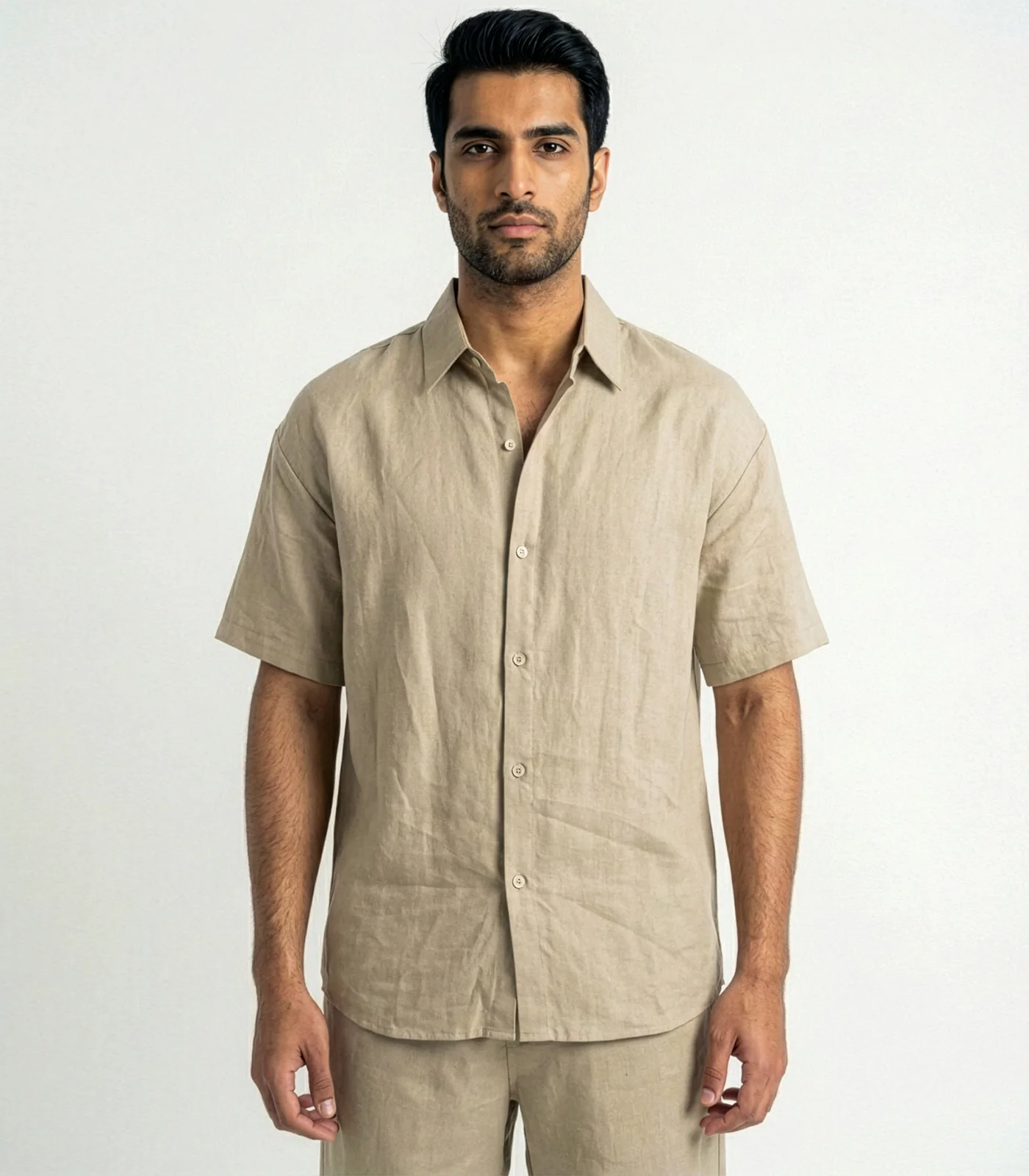 Men's Organic Linen Lounge Shirt - Image 15