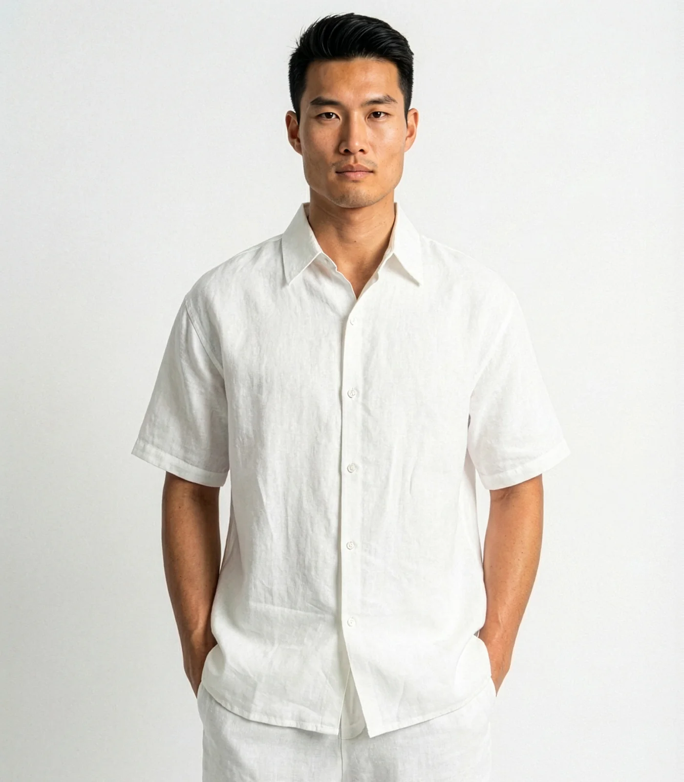 Men's Organic Linen Lounge Shirt - Image 24
