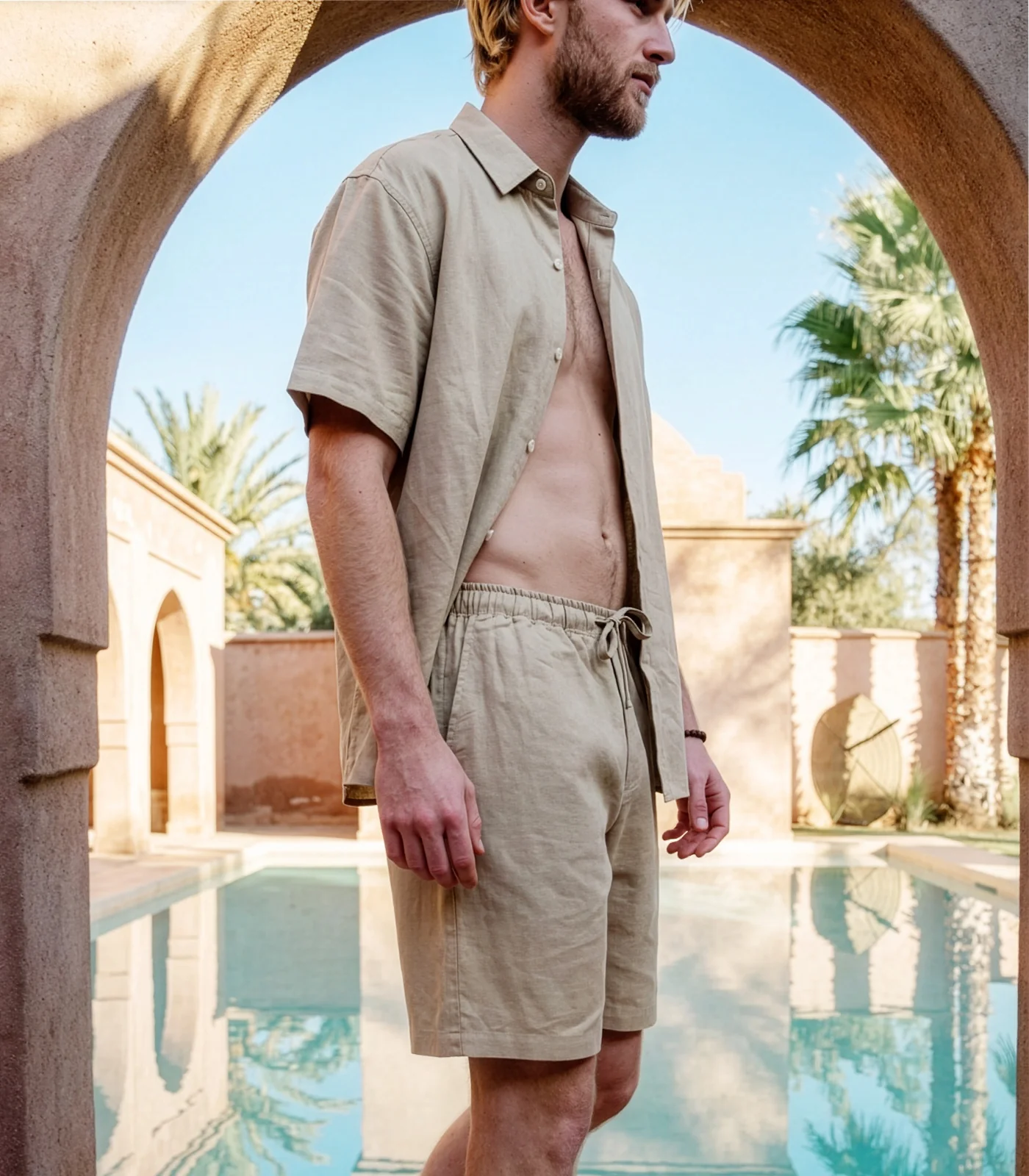 Men’s Organic Linen Lounge Shorts - Image 19
