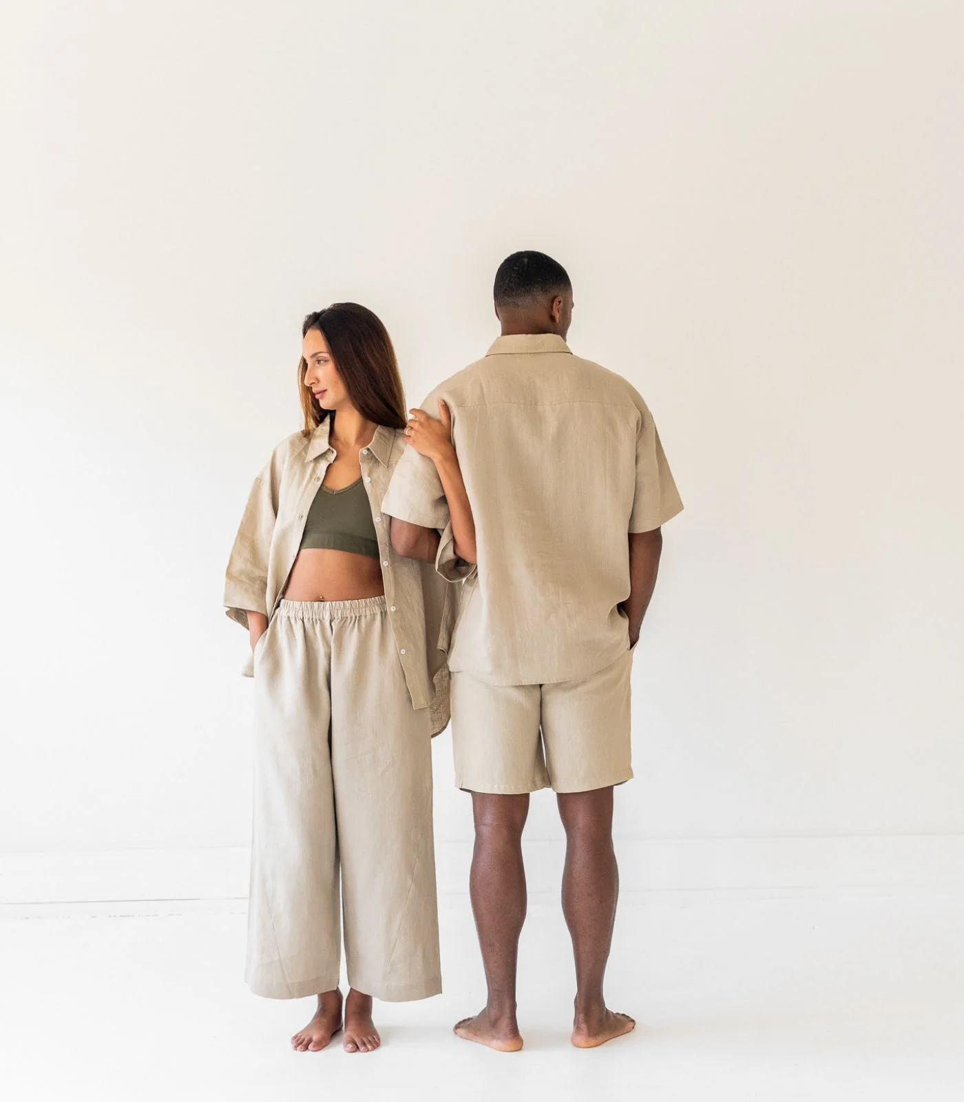 Men’s Organic Linen Lounge Shorts - Image 23