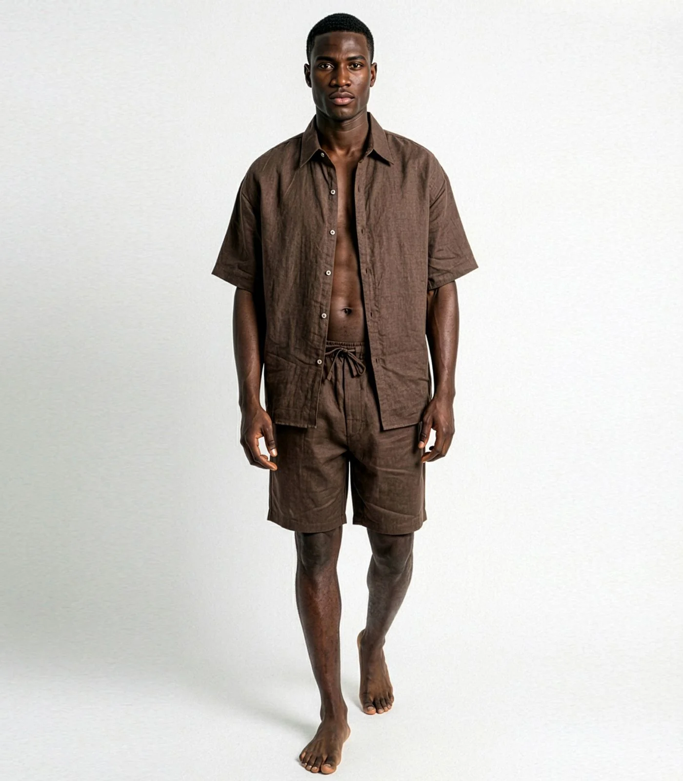 Men’s Organic Linen Lounge Shorts - Image 34