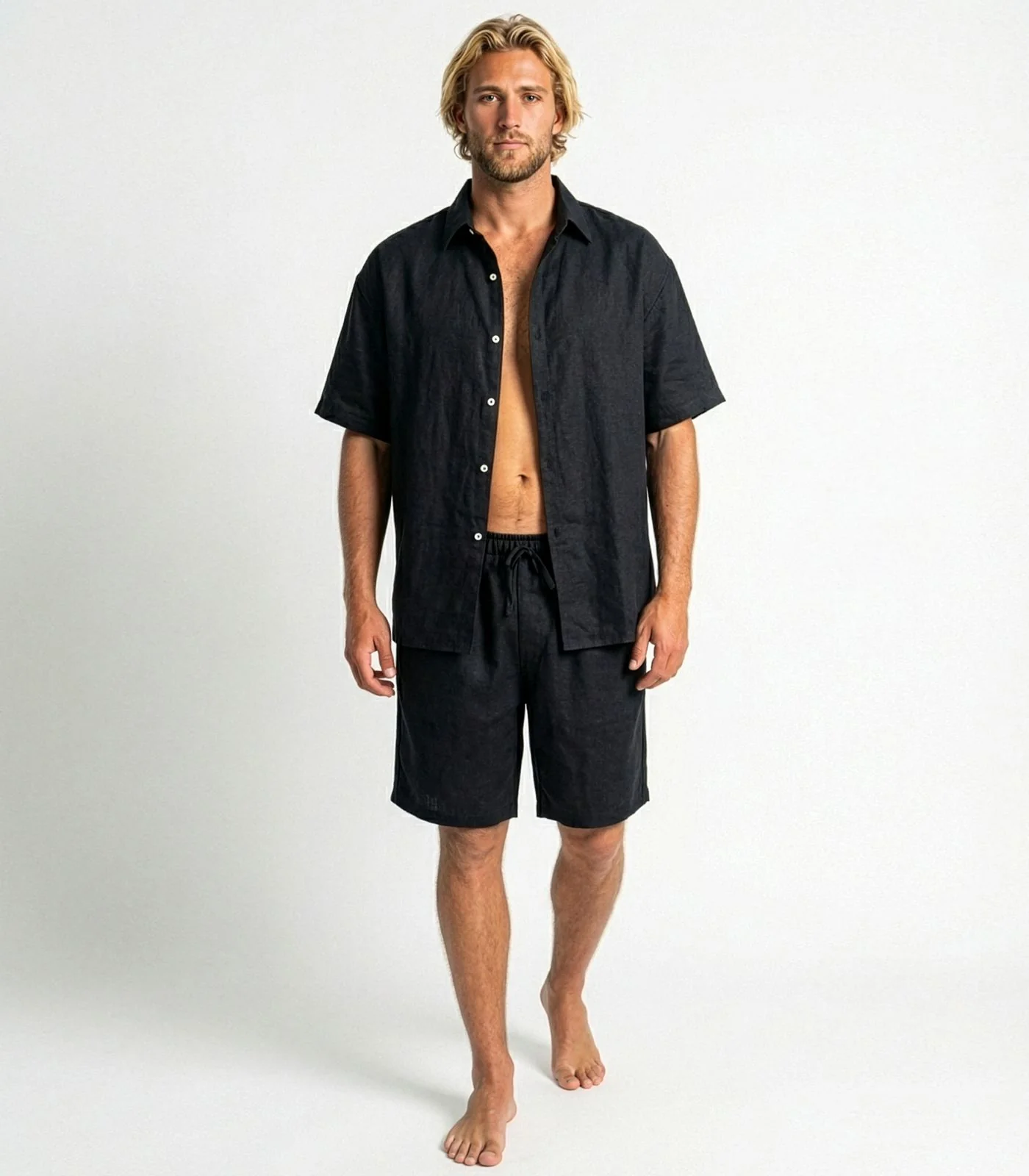 Men’s Organic Linen Lounge Shorts - Image 8