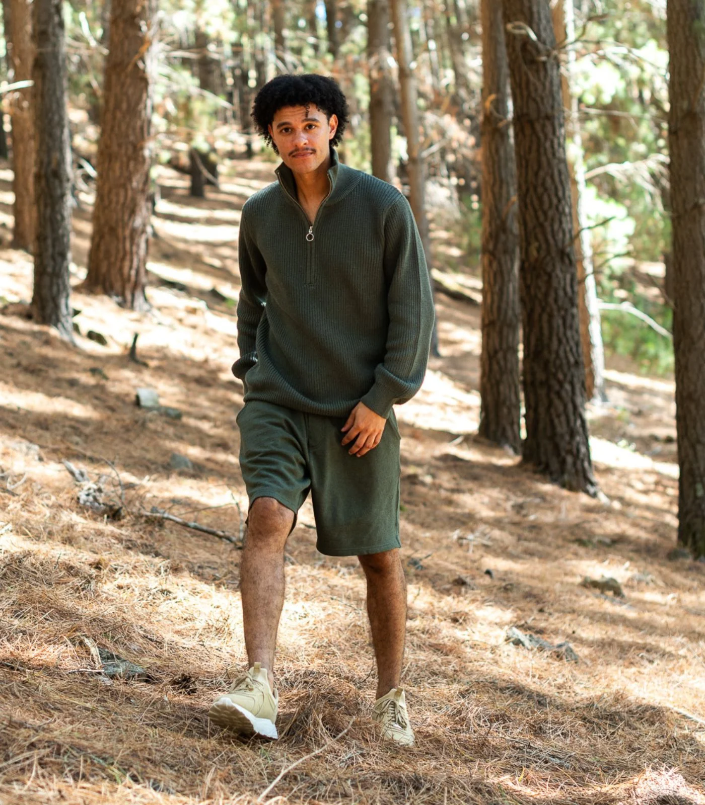 Organic Cotton Zip Knit Sweater - Image 19
