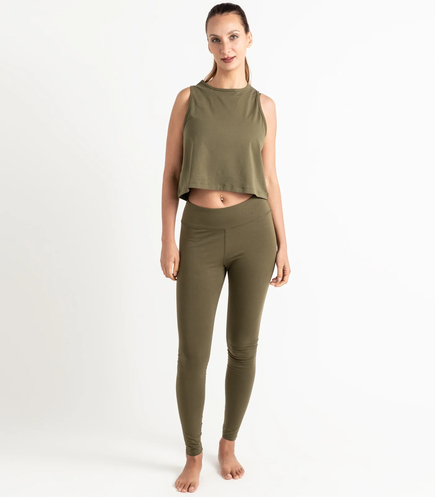 Organic Cotton Cropped Lounge Tank - Image 11