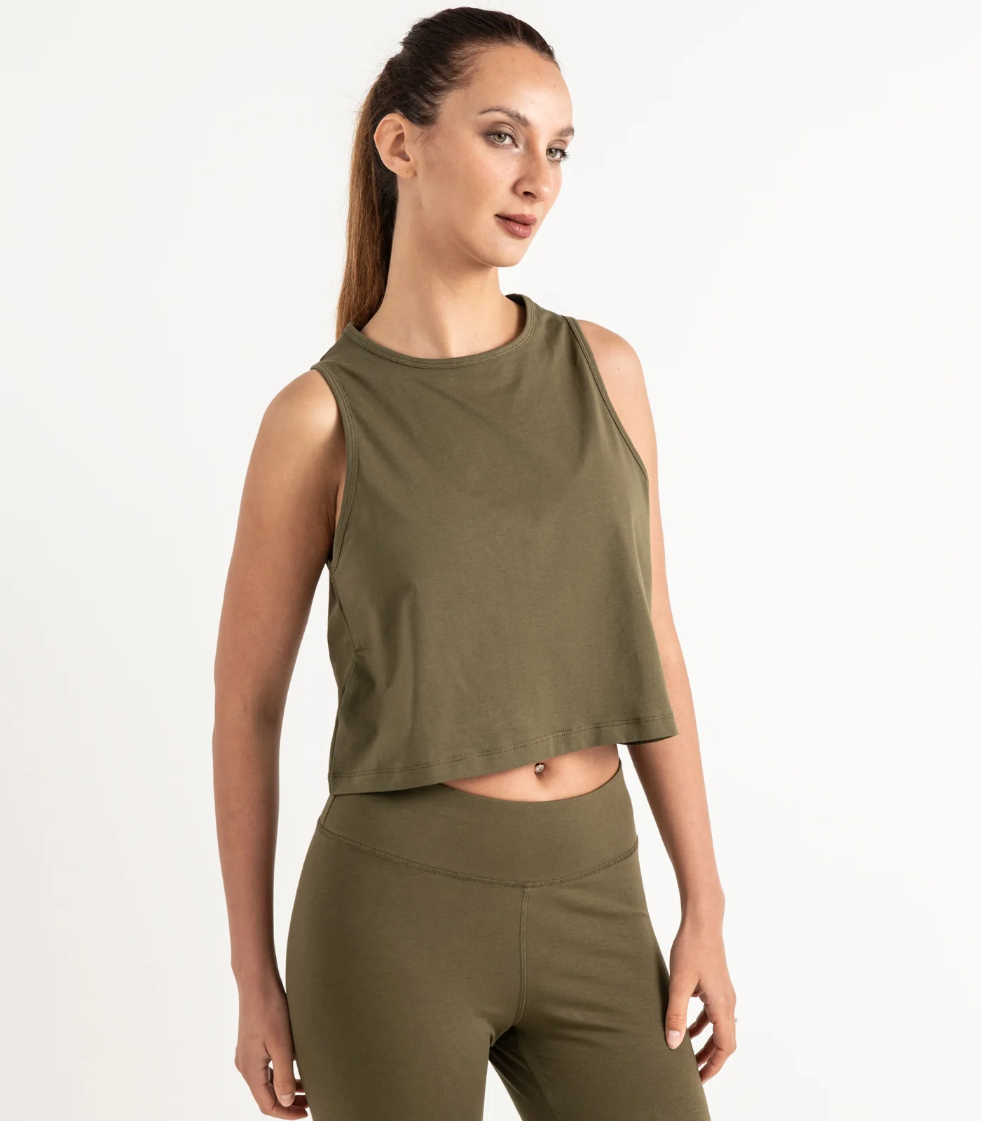 Organic Cotton Cropped Lounge Tank - Image 7