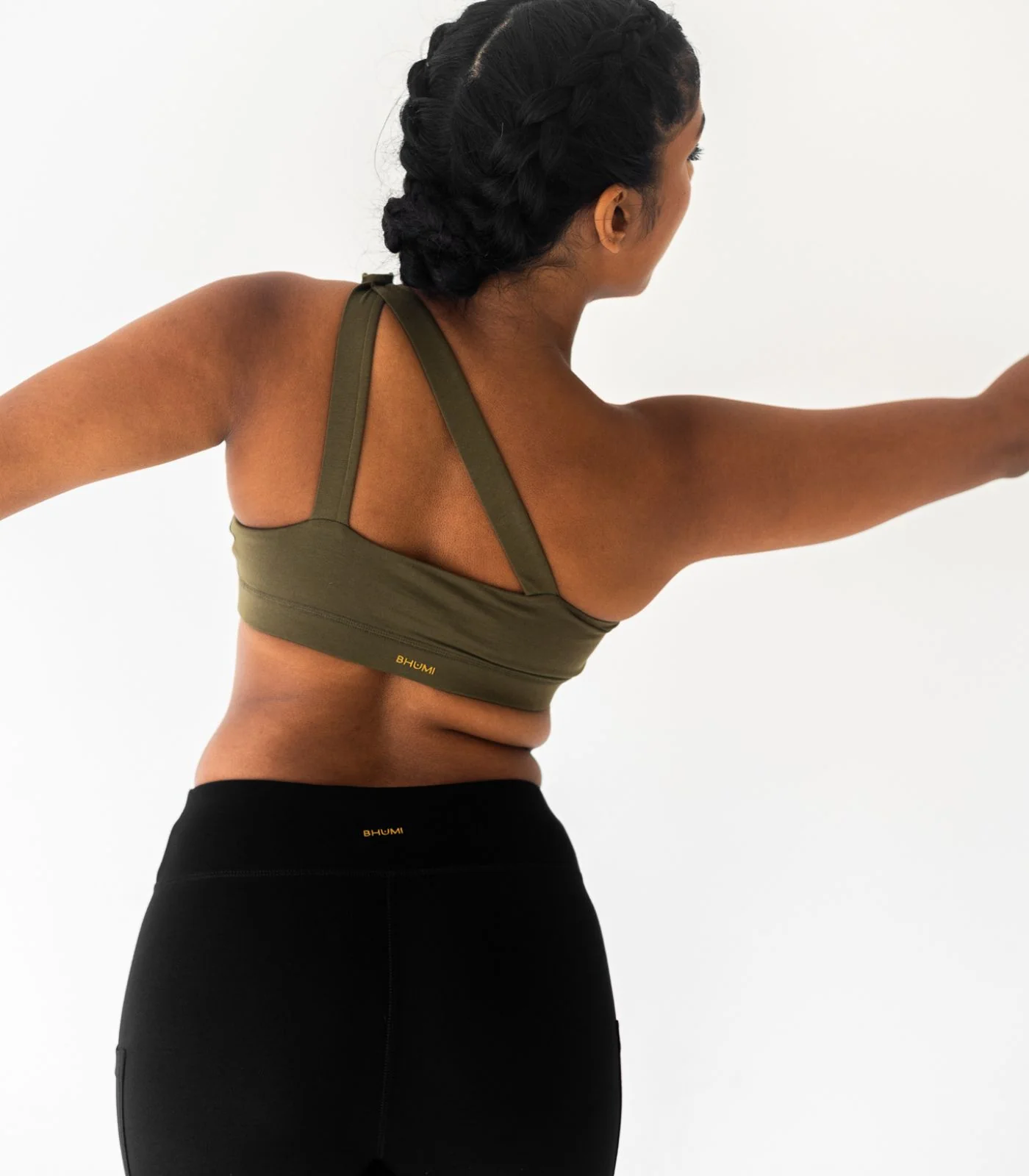 Organic Cotton One Shoulder Crop Top - Image 11