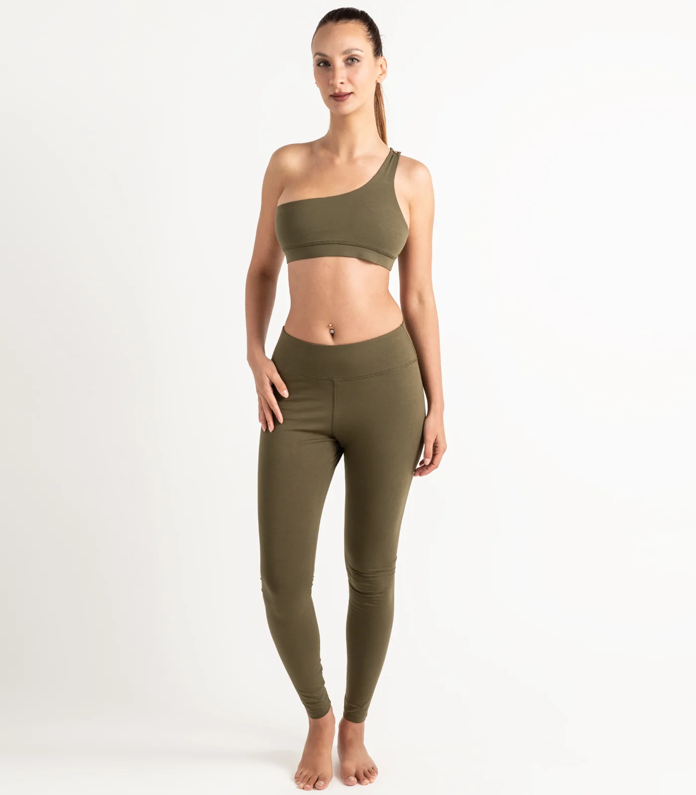 Organic Cotton One Shoulder Crop Top - Image 17