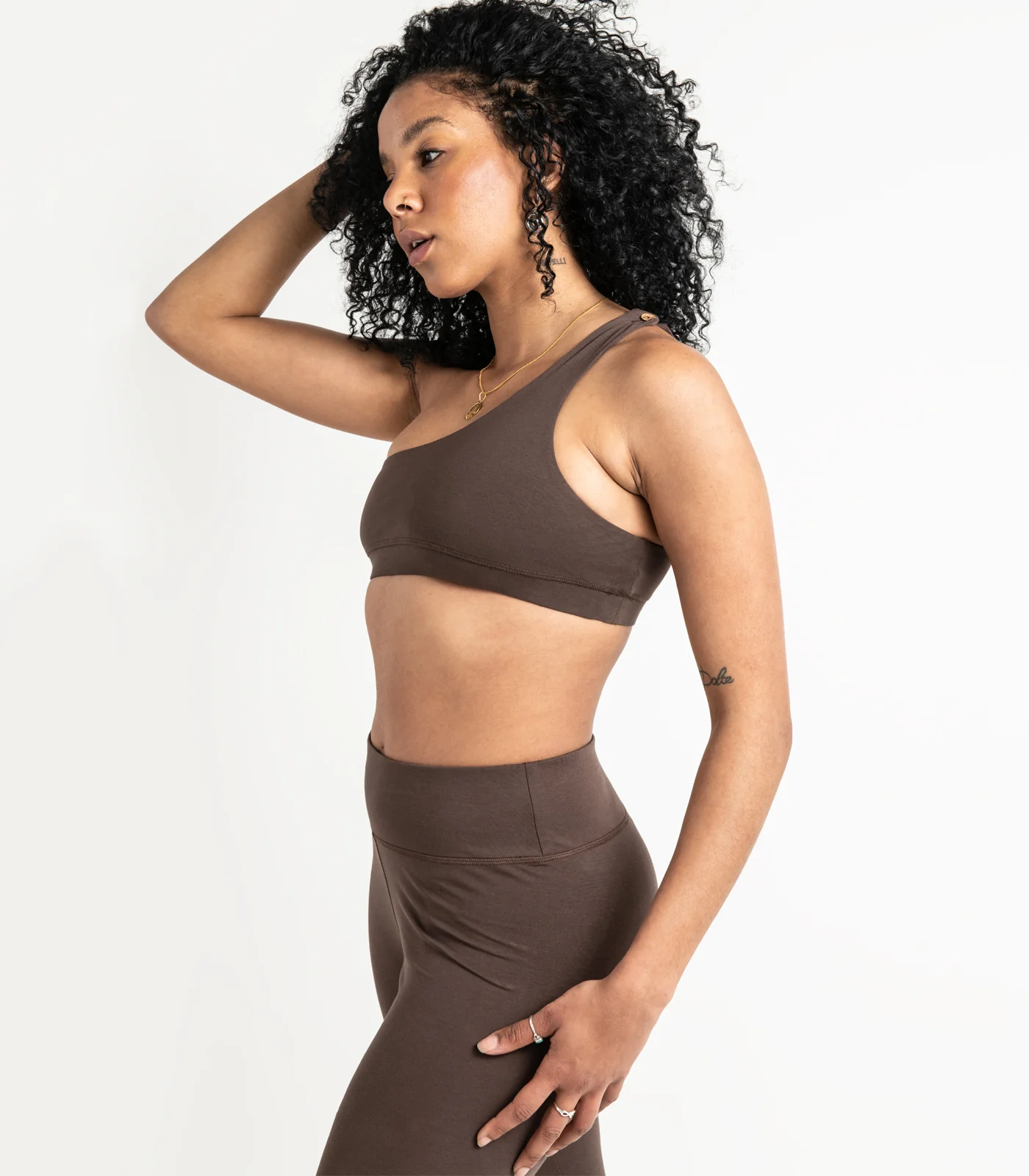 Organic Cotton One Shoulder Crop Top - Image 4