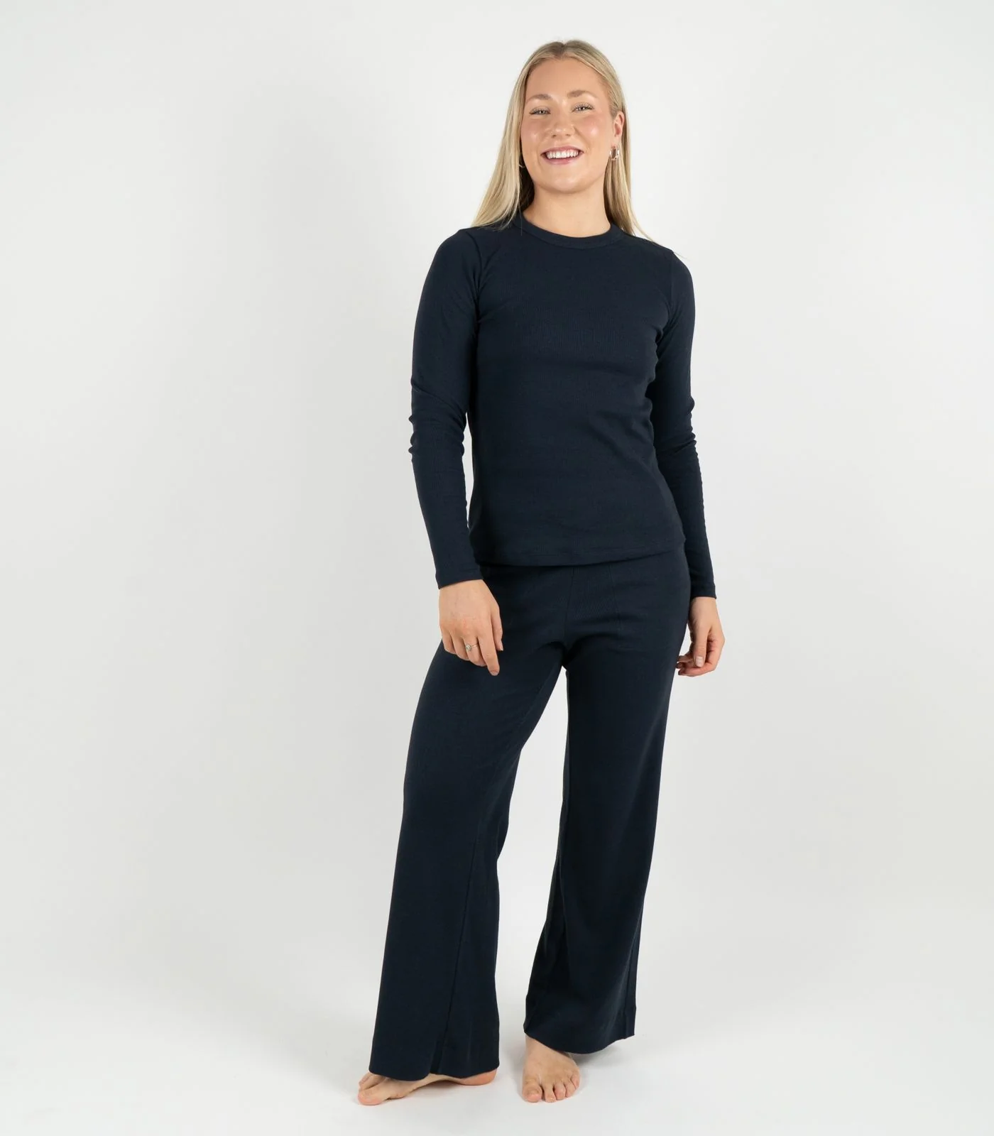 Organic Cotton Ribbed Long Sleeve Top - Image 22