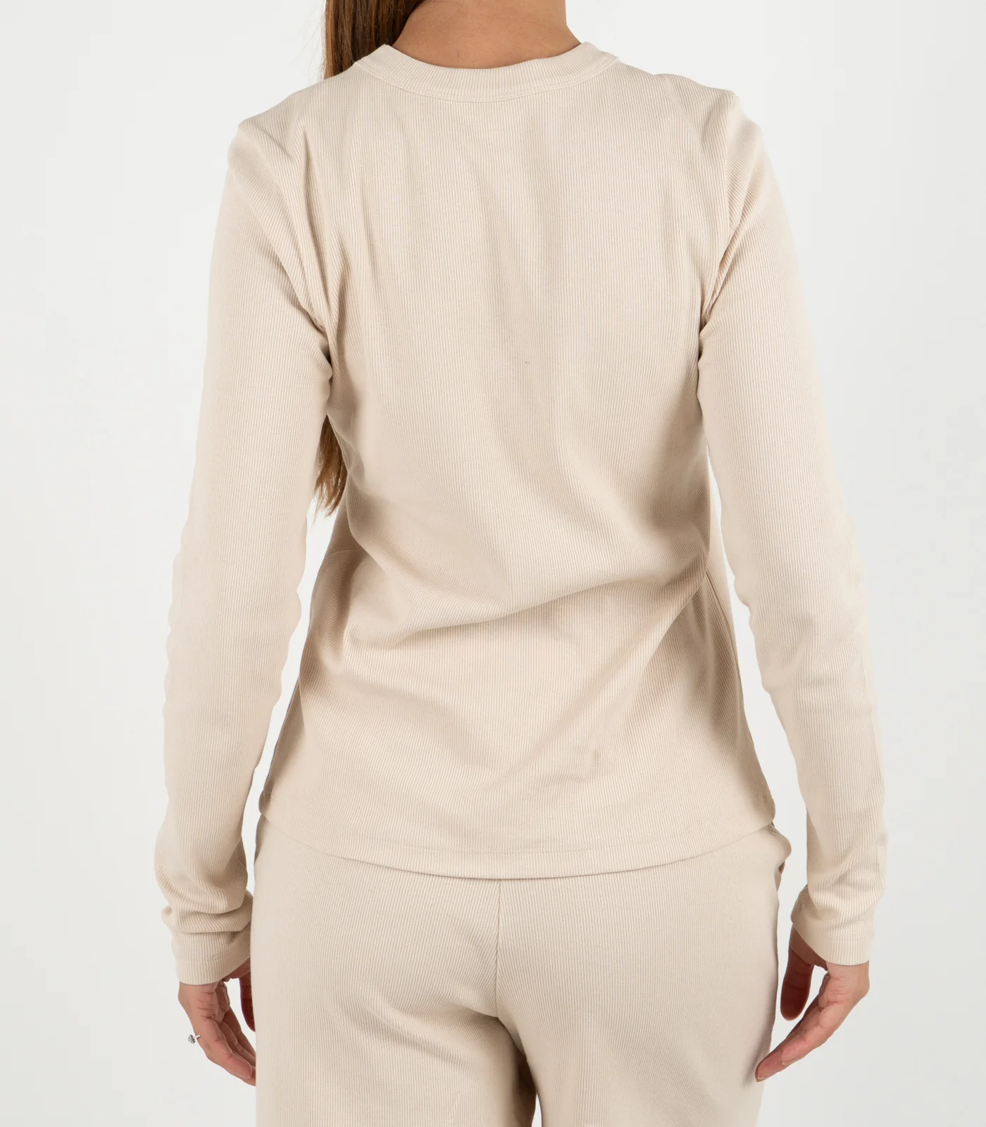 Organic Cotton Ribbed Long Sleeve Top - Image 38