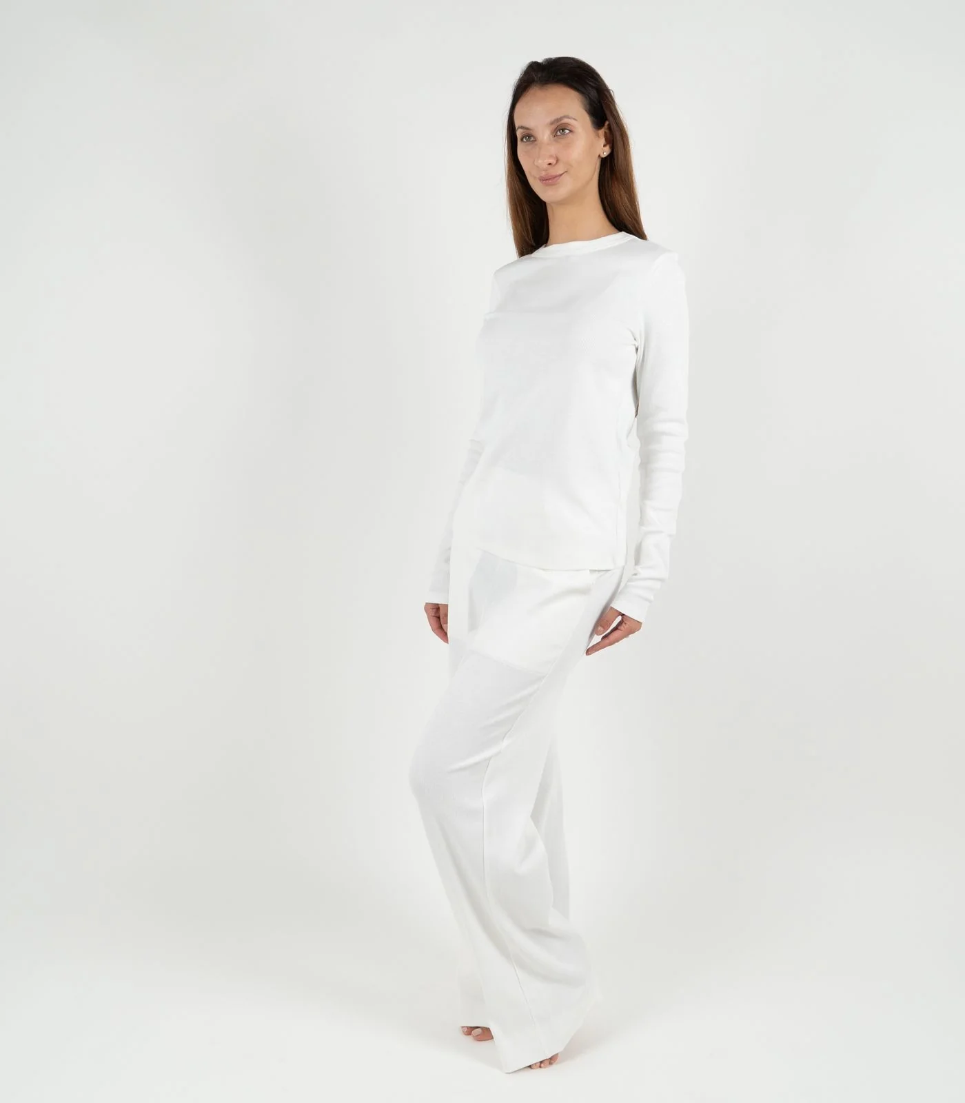 Organic Cotton Ribbed Long Sleeve Top - Image 5