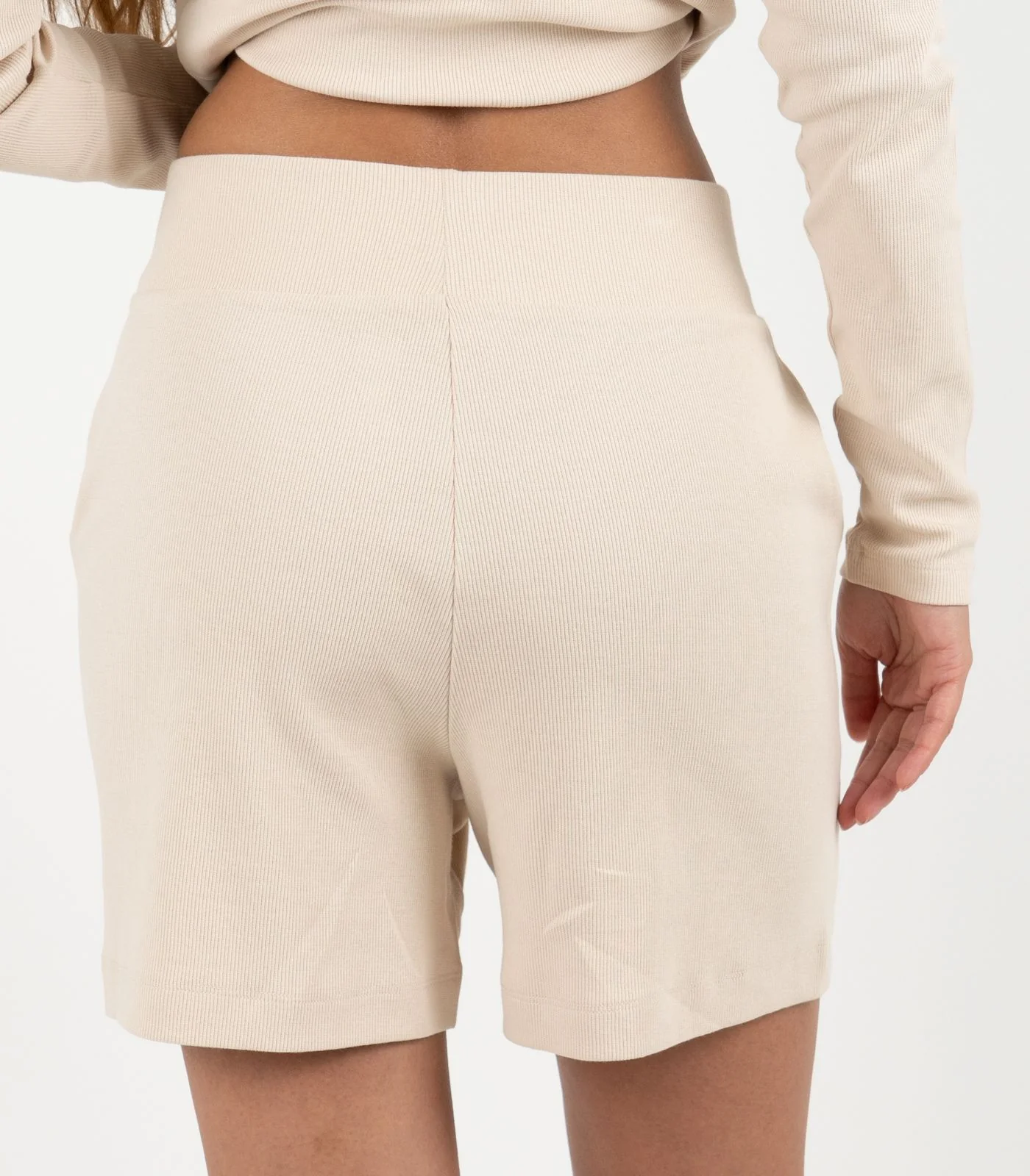 Organic Cotton Ribbed Shorts - Image 30