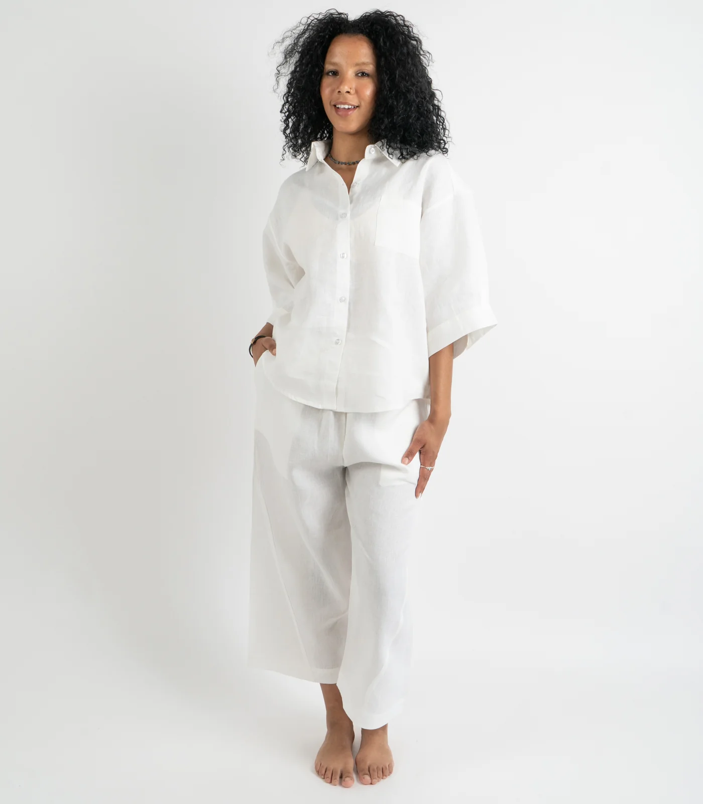 Organic Linen Balloon Lounge Pants - Image 19