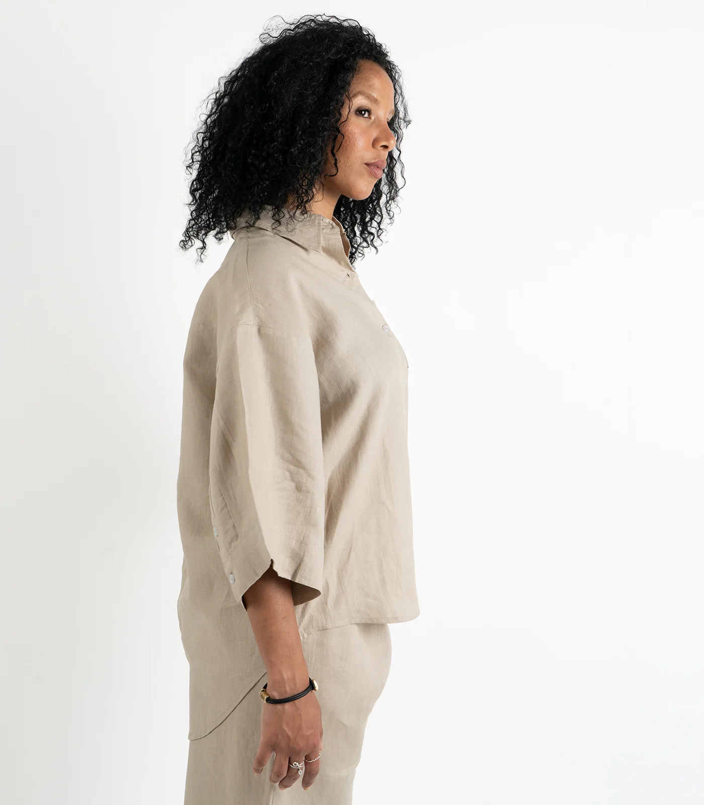 Organic Linen Lounge Shirt - Image 16