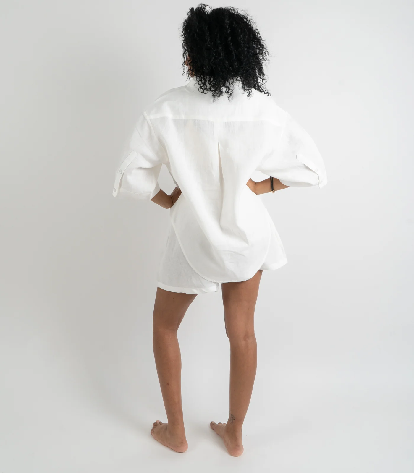 Organic Linen Lounge Shirt - Image 31