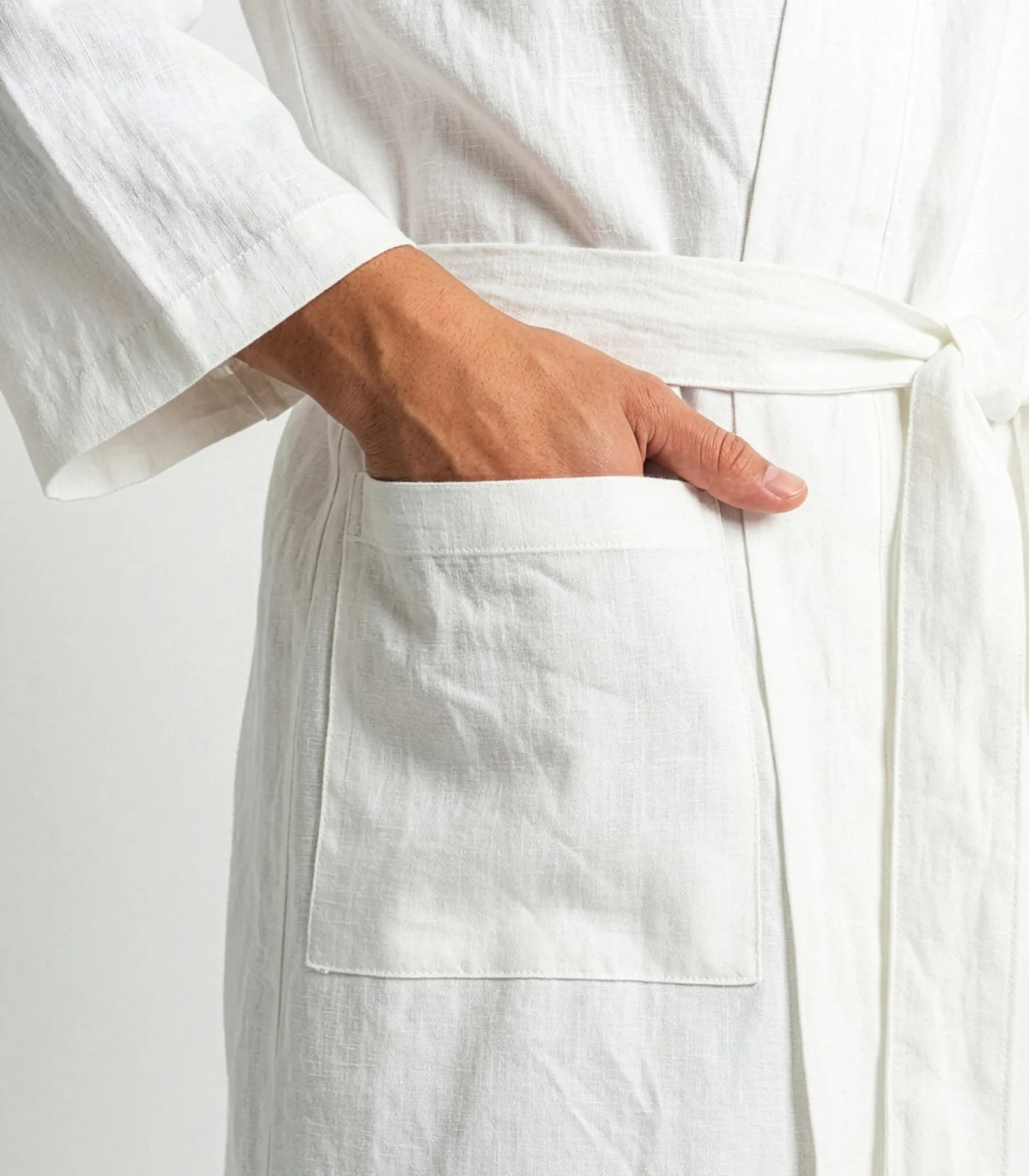 Organic Linen Robe - Image 10