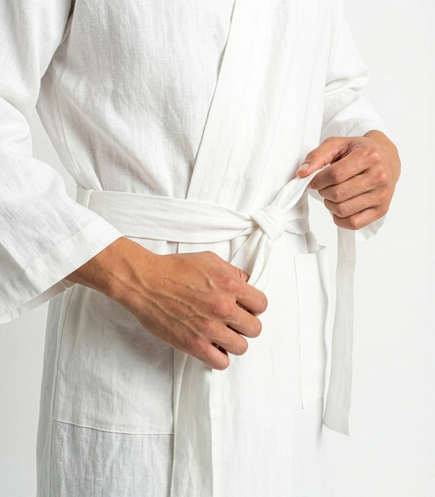 Organic Linen Robe - Image 11