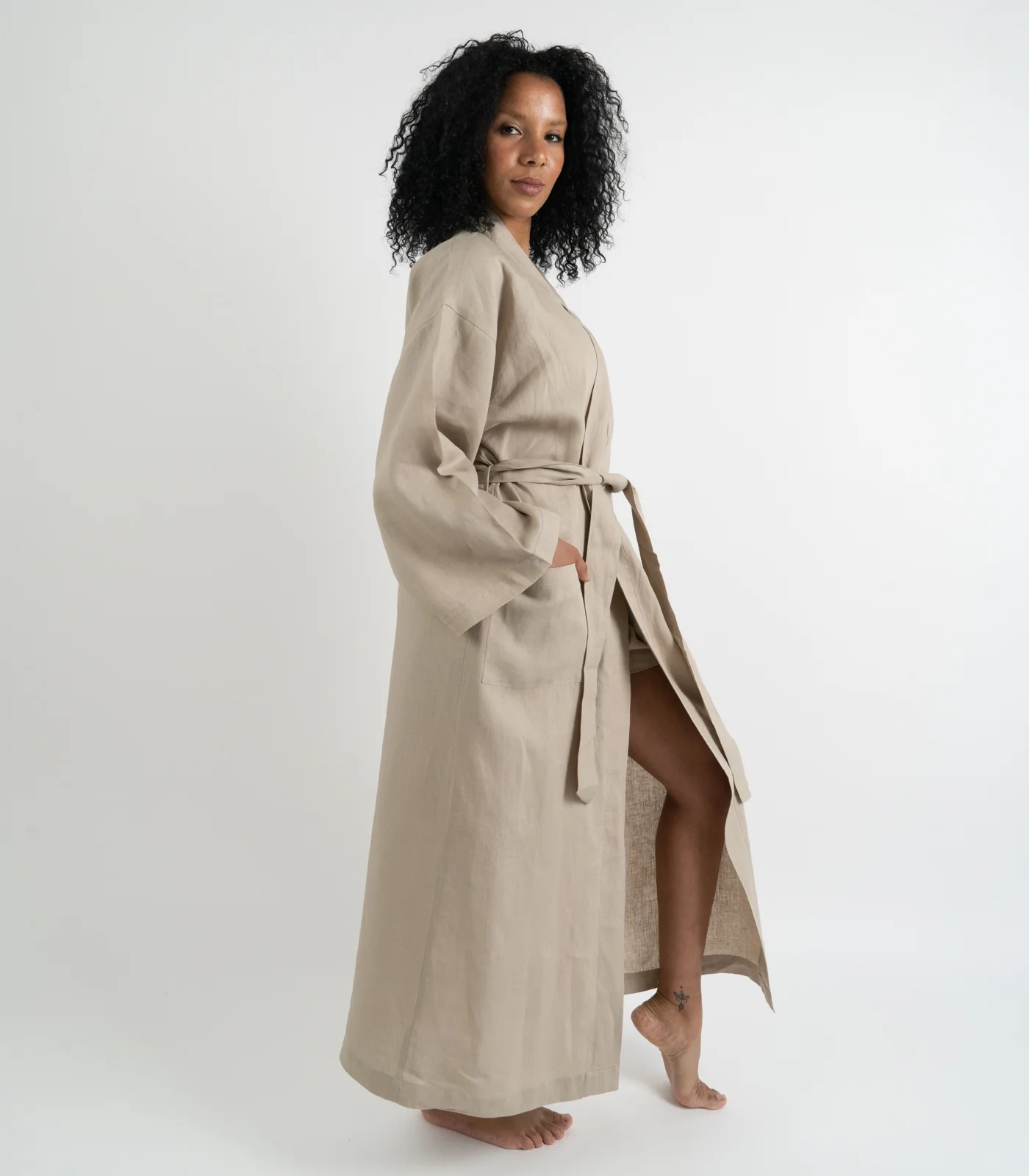 Organic Linen Robe - Image 25