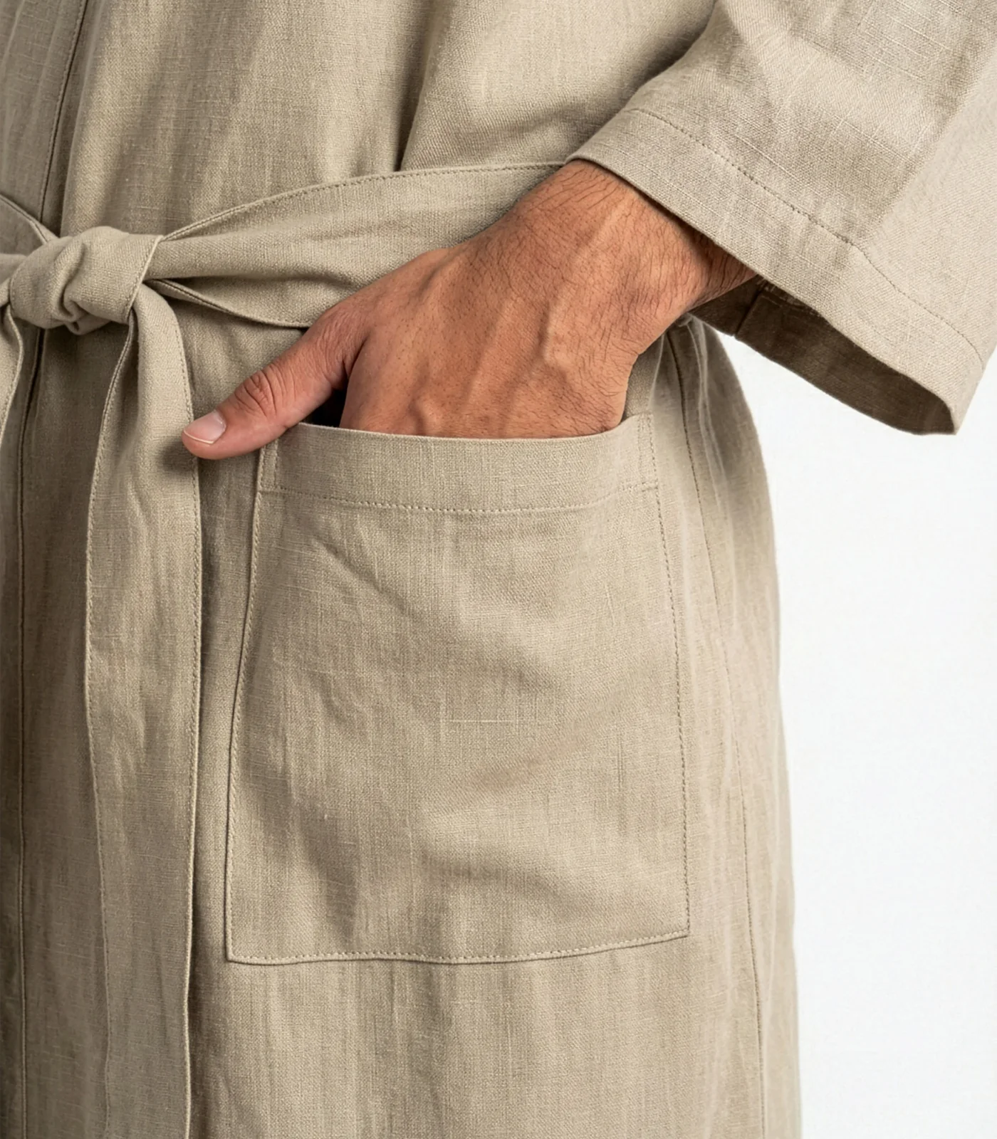 Organic Linen Robe - Image 33