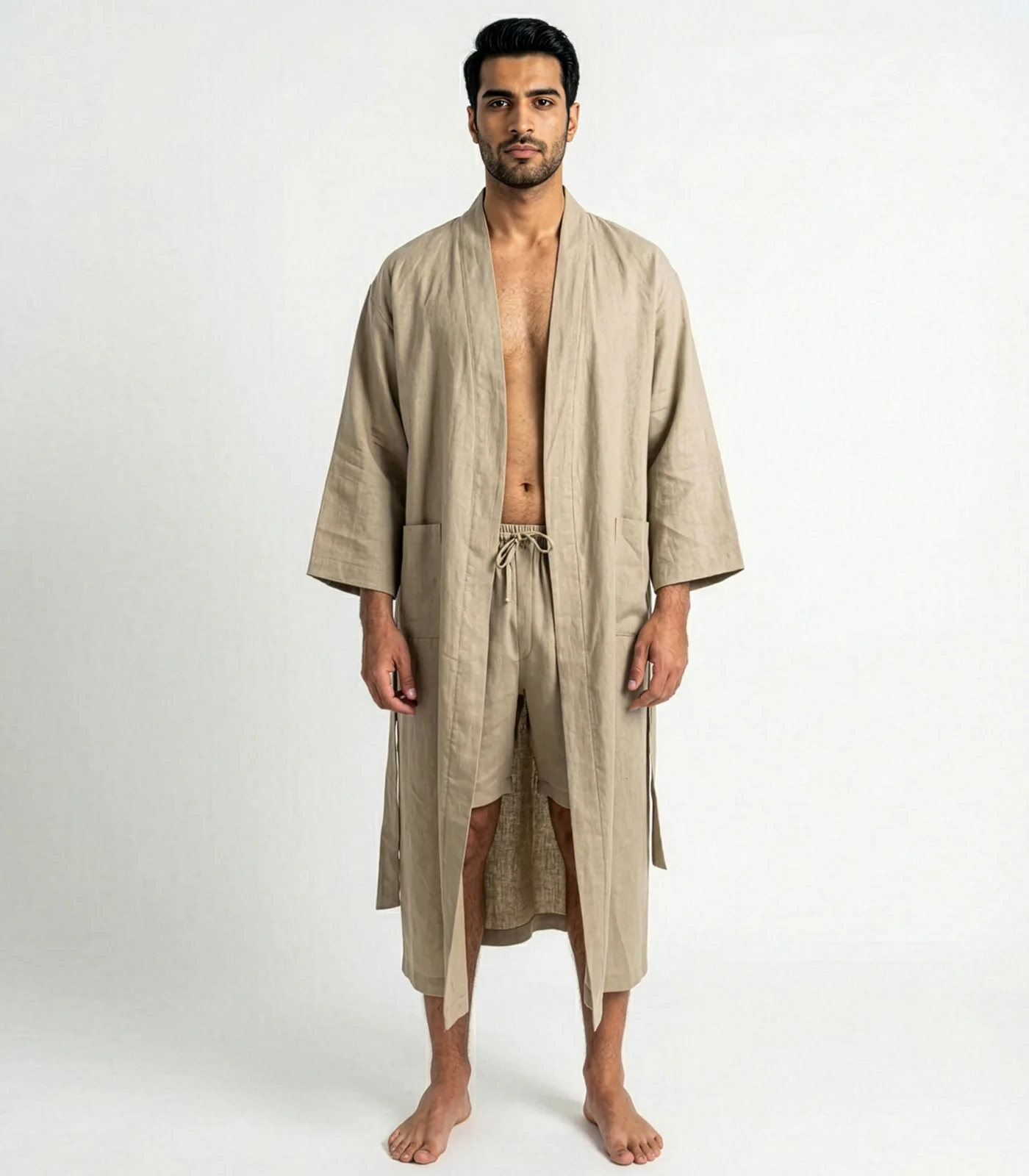 Organic Linen Robe - Image 34