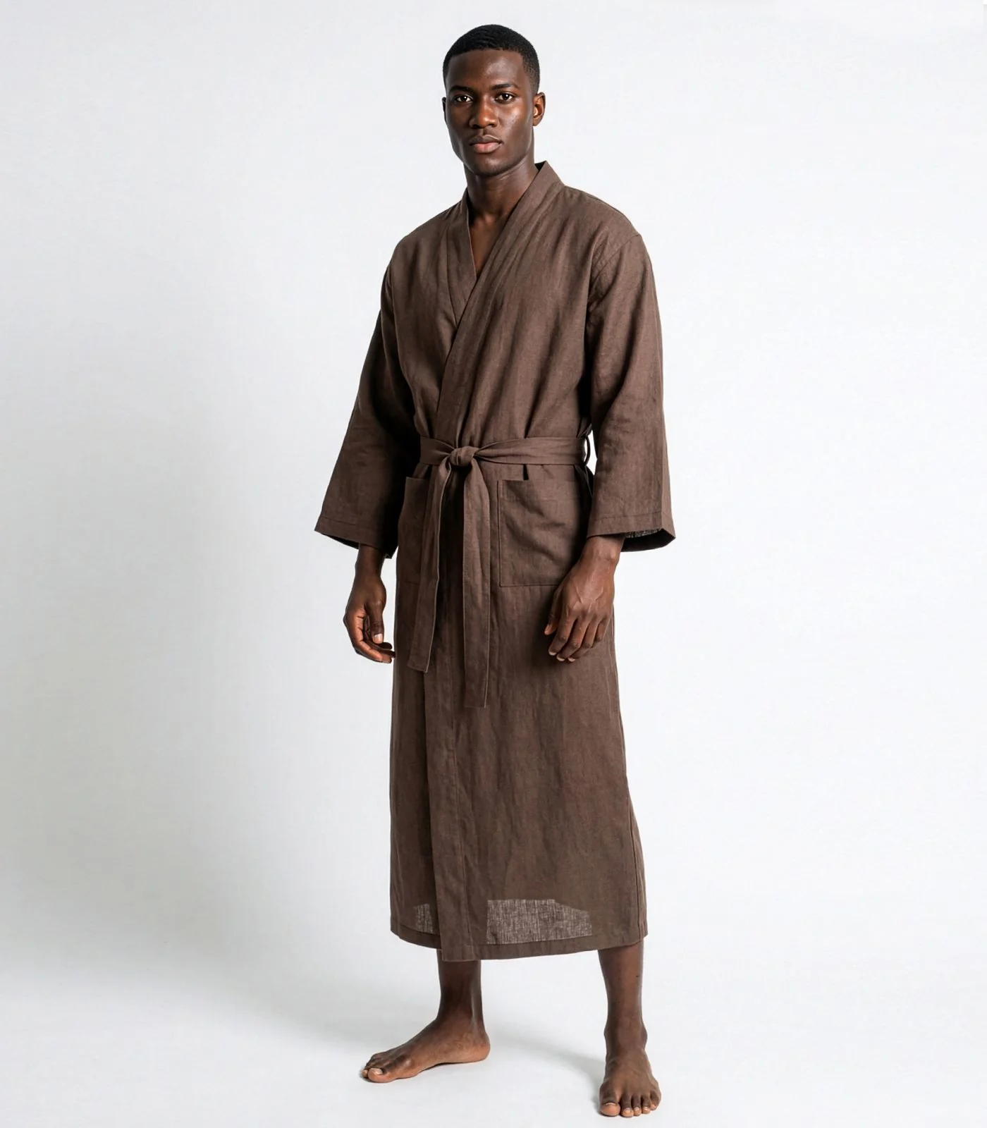 Organic Linen Robe - Image 36