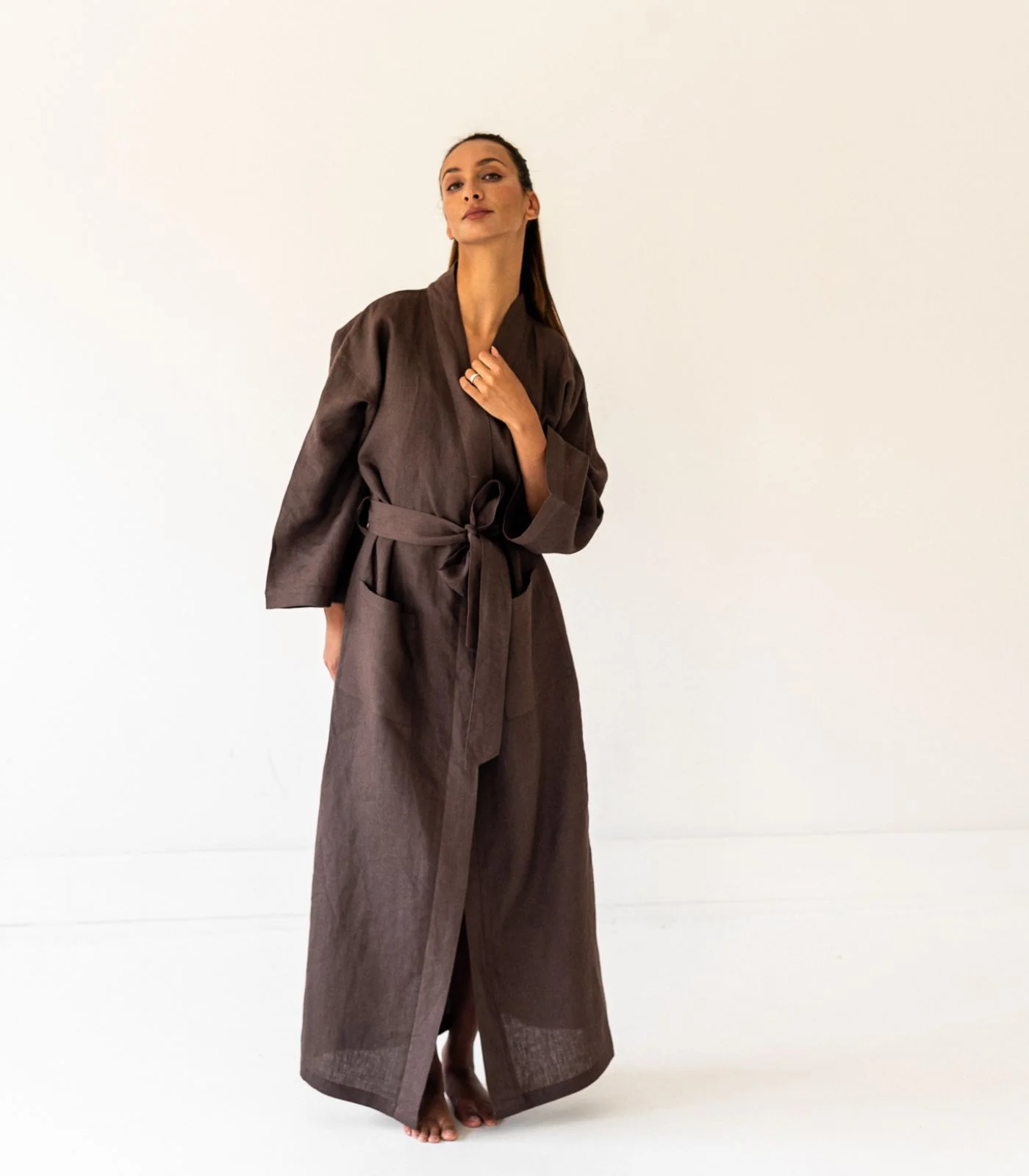 Organic Linen Robe - Image 37
