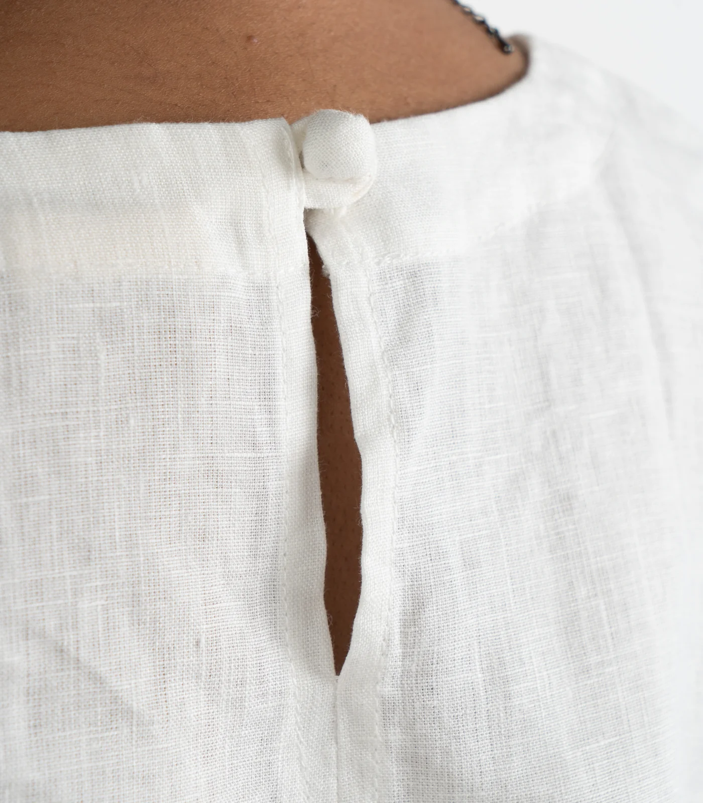 Organic Linen Sleeveless Lounge Shirt - Image 35