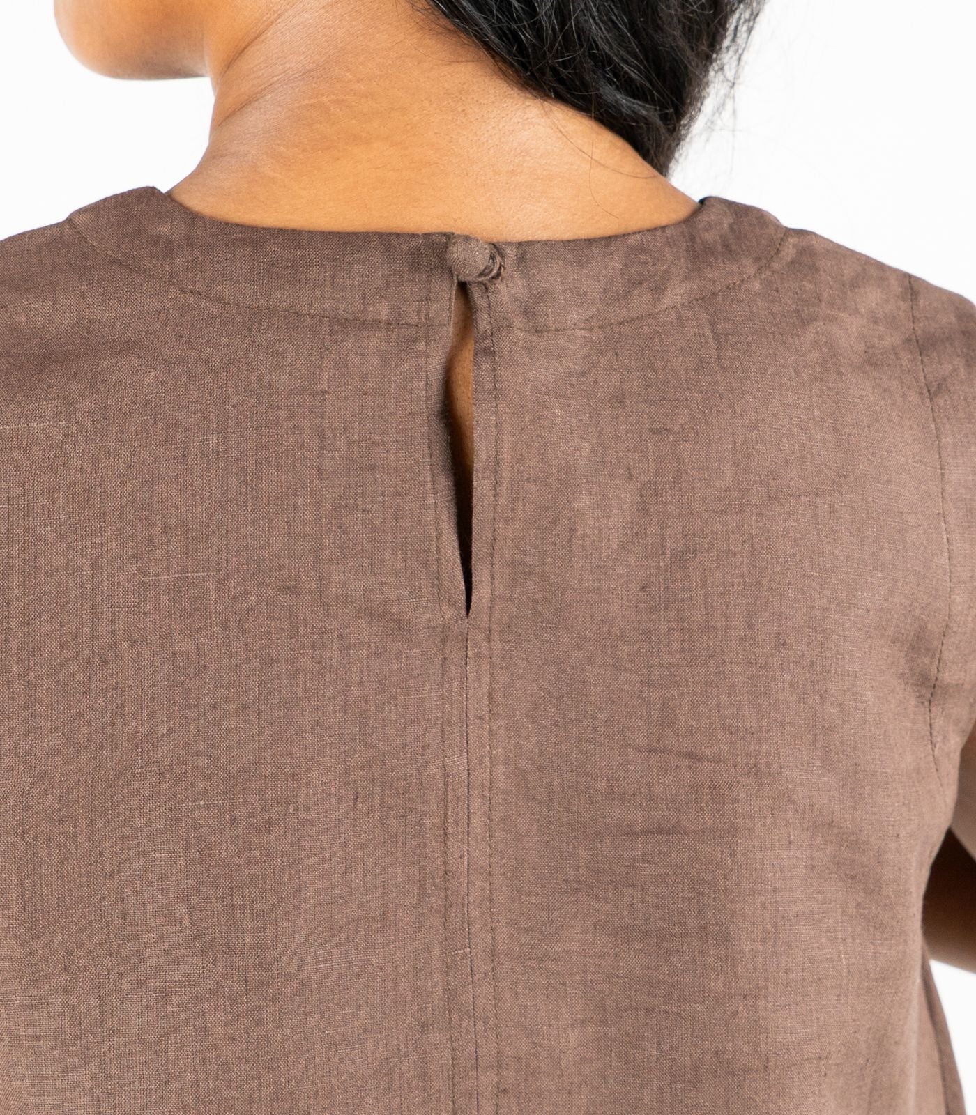 Organic Linen Sleeveless Lounge Shirt - Image 46