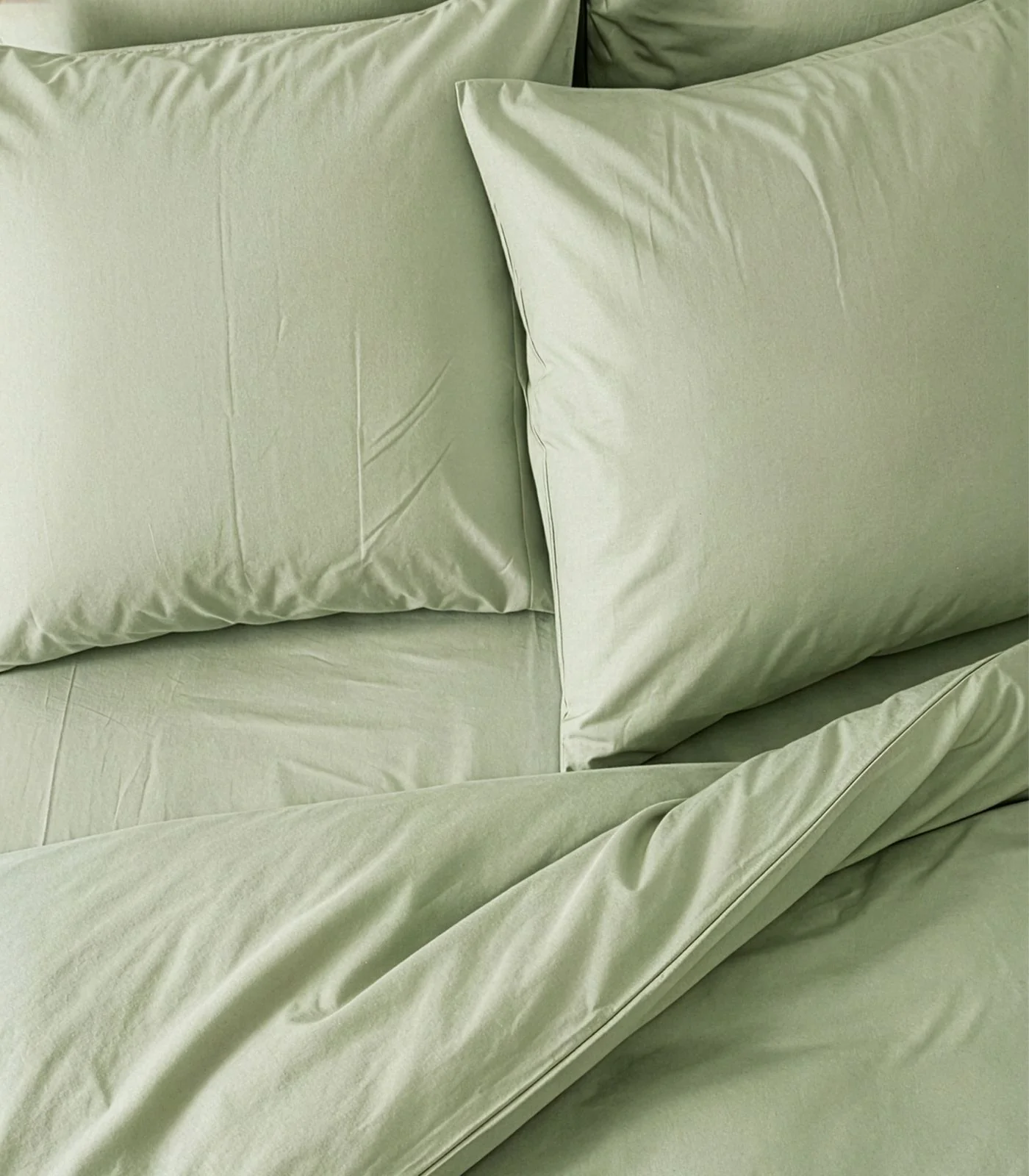 Organic Cotton Percale Plain Quilt Cover Set - Image 13